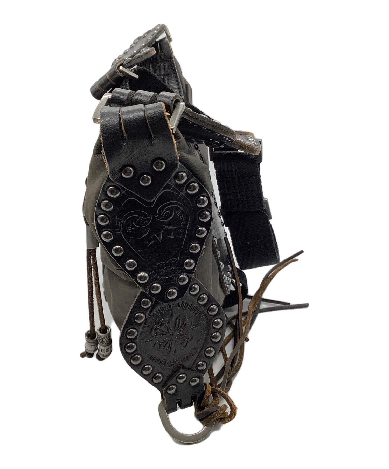 【希少廃盤品】DIESEL ディーゼル ショルダーバッグ レザー スタッズ 中古・古着通販】DIESEL (ディーゼル) スタッズショルダーバッグ