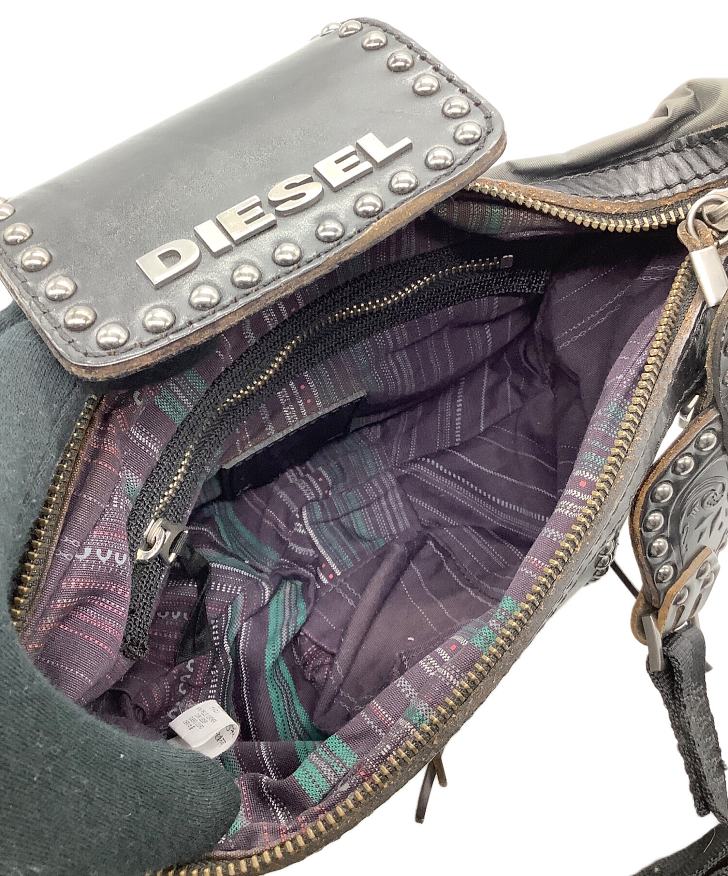 中古・古着通販】DIESEL (ディーゼル) スタッズショルダーバッグ
