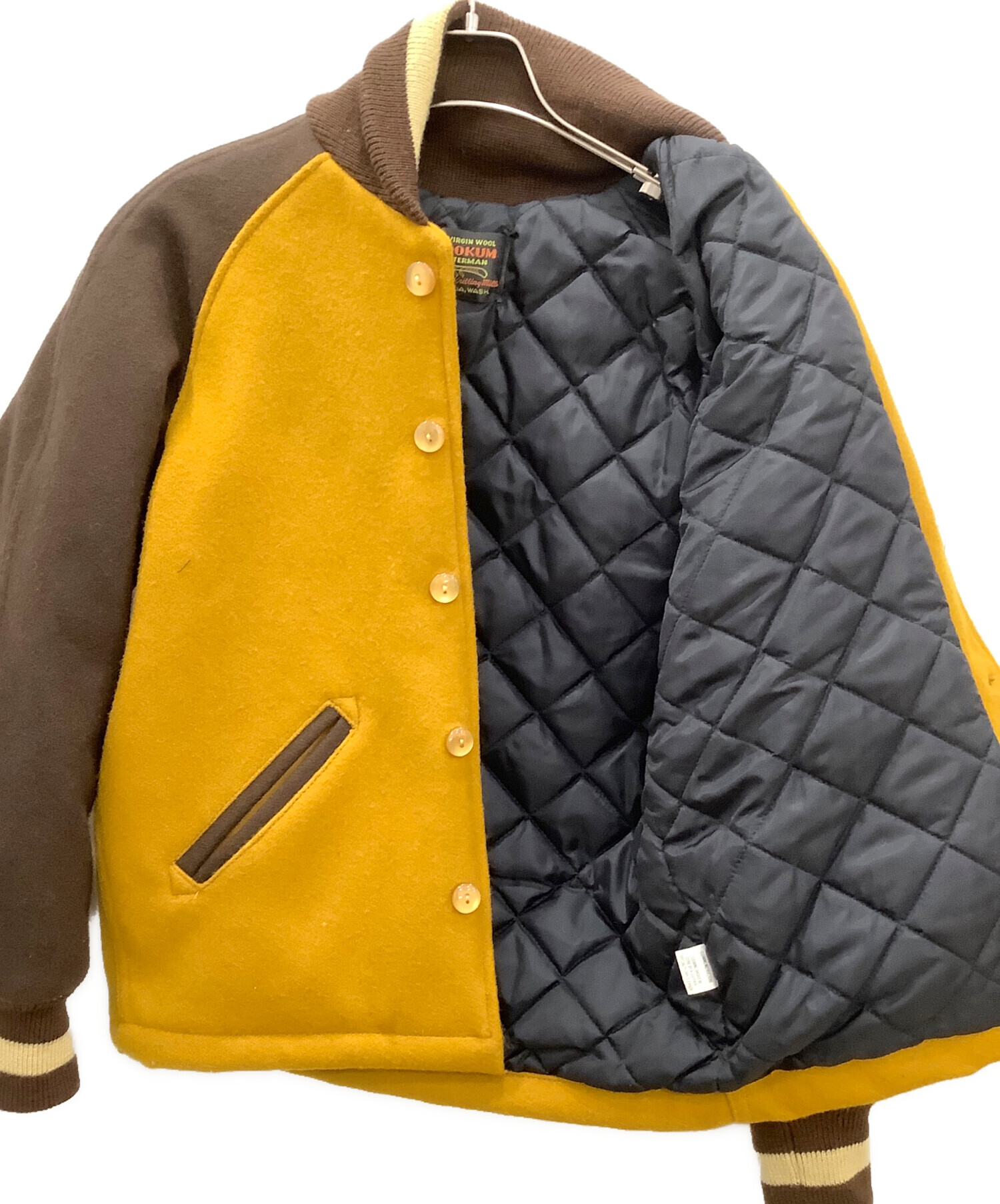 中古・古着通販】skookum (スクーカム) SKOOKUM スタジャン イエロー