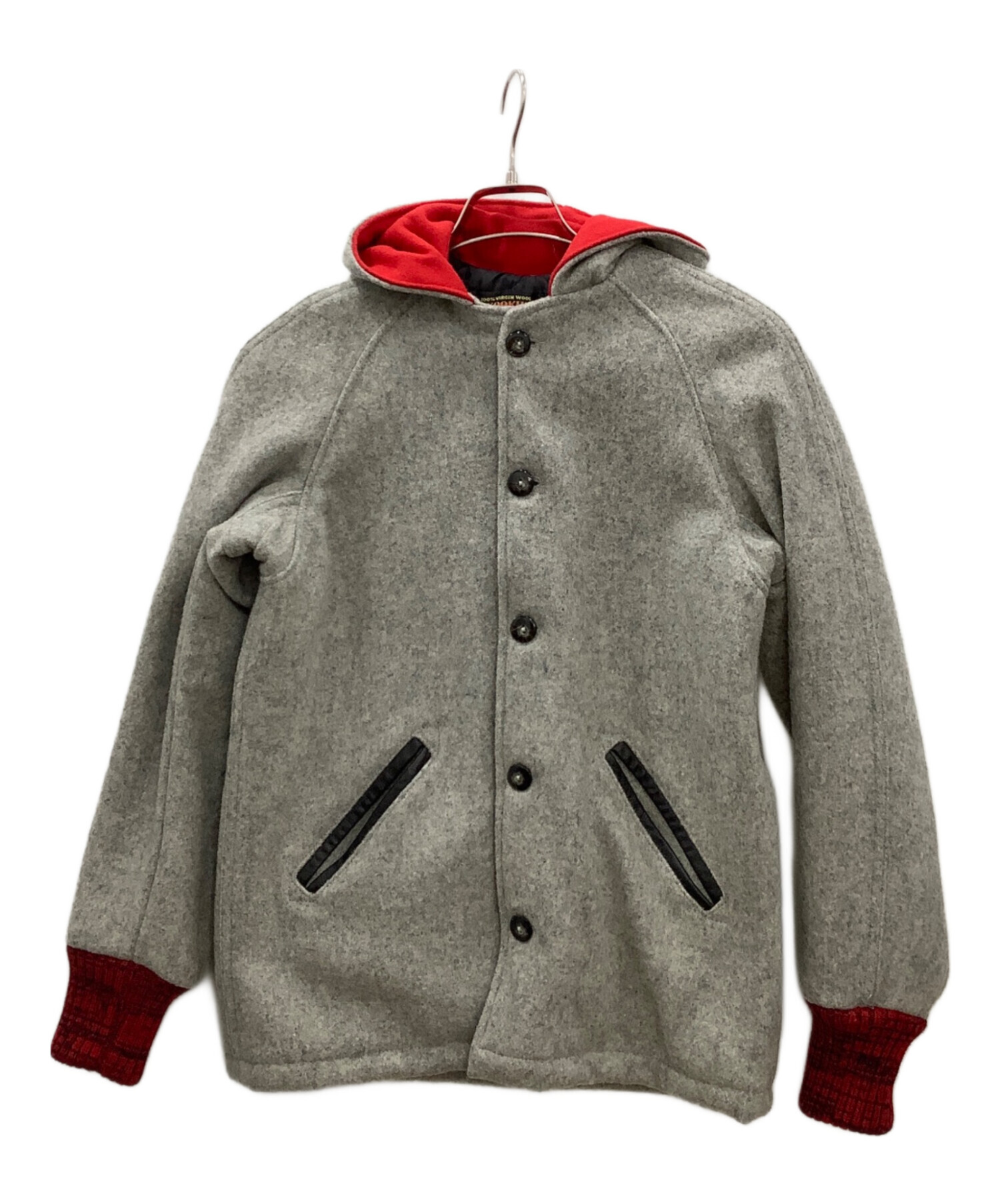 中古・古着通販】skookum (スクーカム) フーデットスタジャン グレー