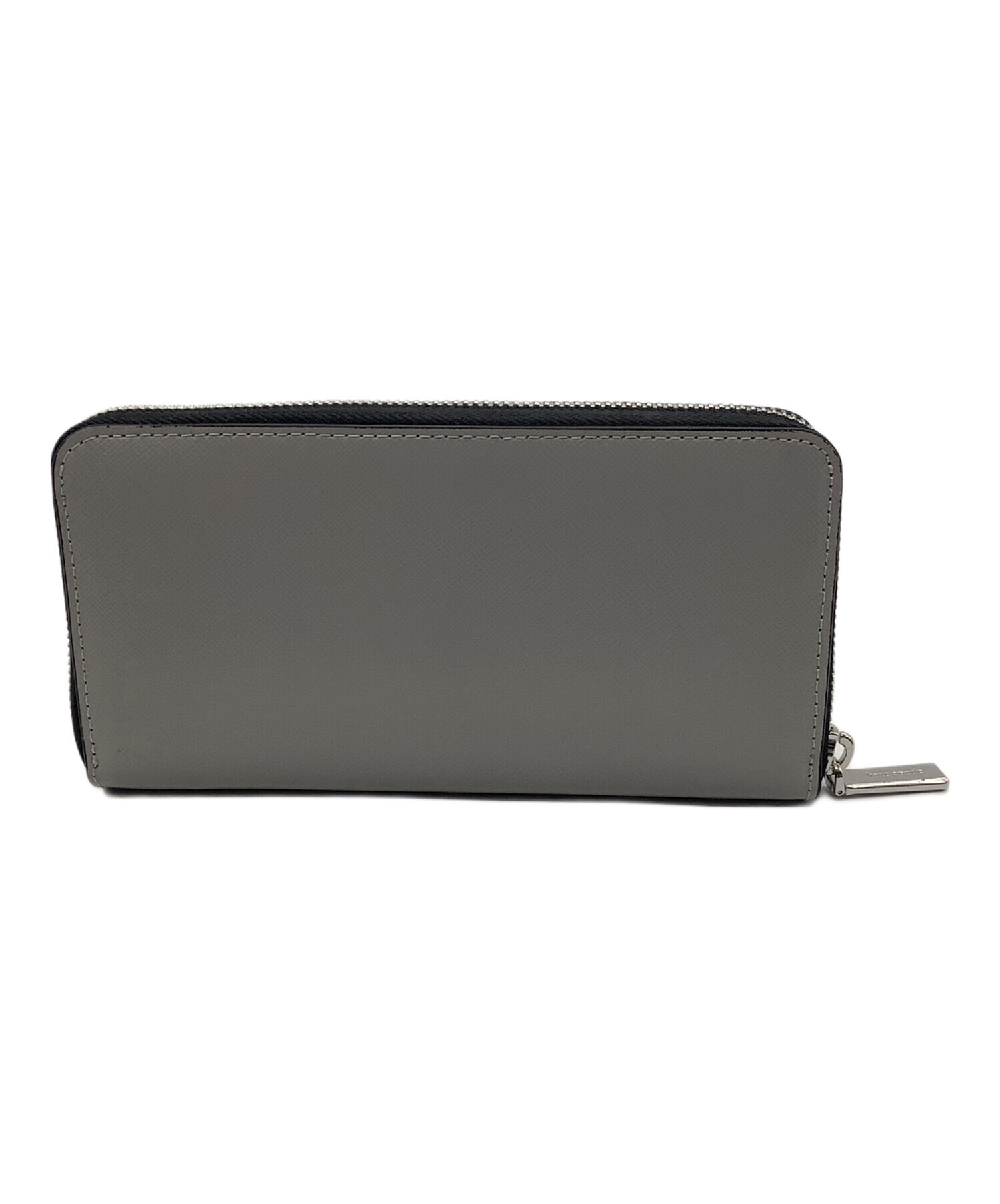 中古・古着通販】Kate Spade (ケイトスペード) 長財布 グレー×ホワイト 