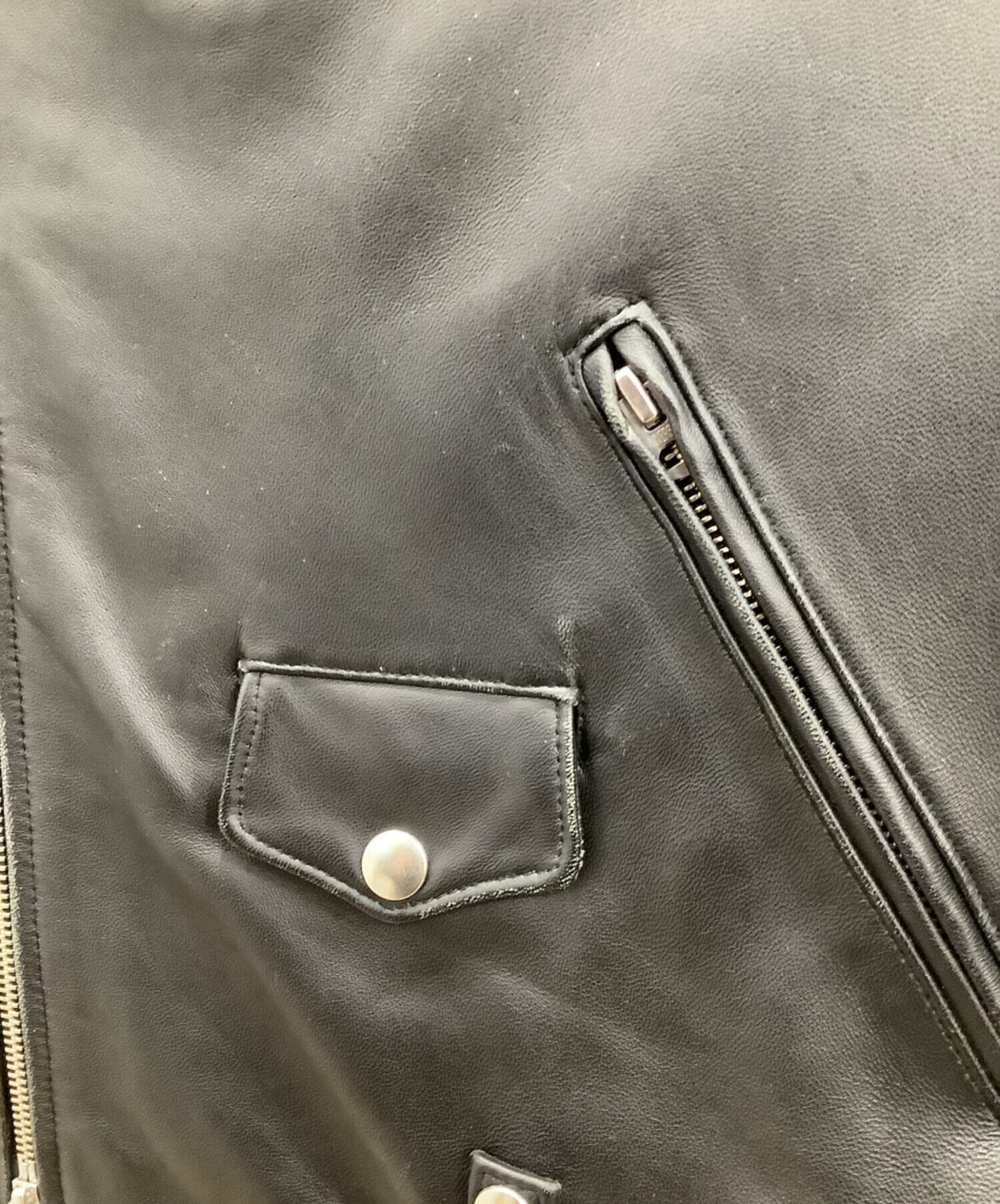 新品未使用タグあり　GILFYツインライダーズジャケット 正規取扱店 666 LEATHER WEAR LJM-1TFTW タイトフィット ツイン