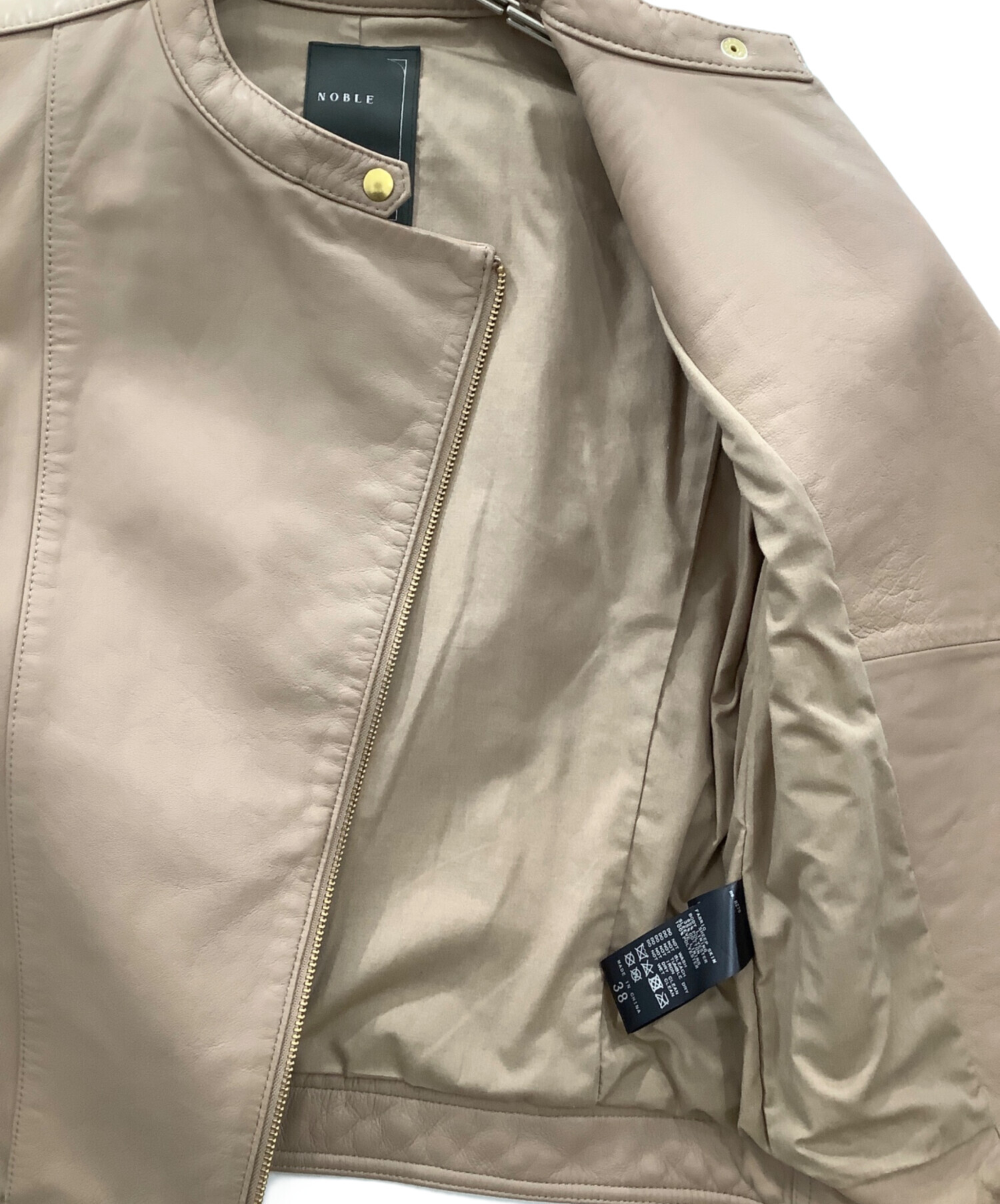中古・古着通販】Noble (ノーブル) Noble ライダースジャケット