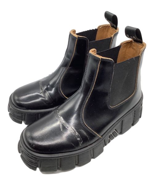 中古・古着通販】NEW ROCK (ニューロック) サイドゴアブーツ ブラック