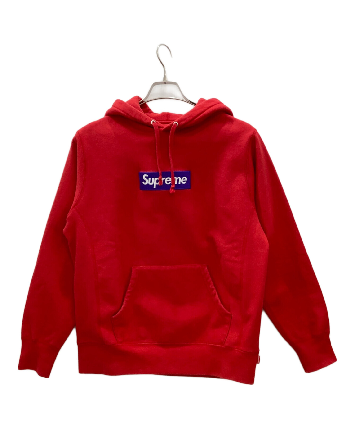 シュプリーム　BOXロゴ　レッド　7 1/2 中古・古着通販】SUPREME (シュプリーム) cross box logo hooded