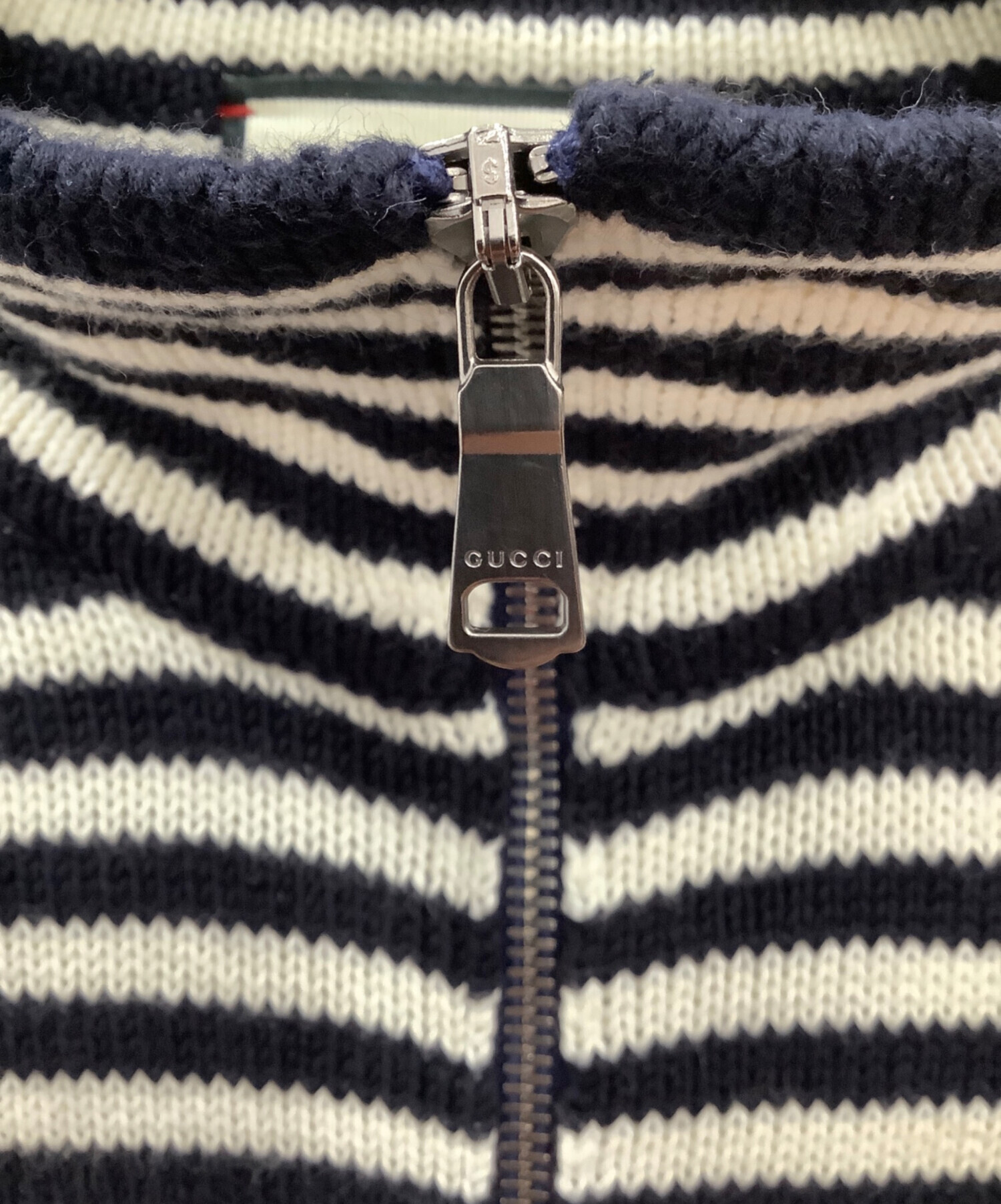 中古・古着通販】GUCCI (グッチ) ニットパーカー ベージュ サイズ:L 