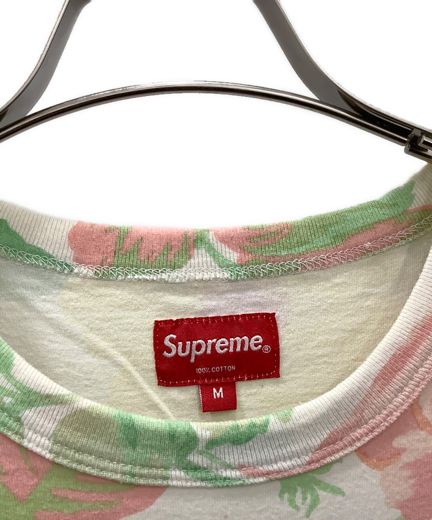 中古・古着通販】SUPREME (シュプリーム) Supreme FLOWERS TEE ピンク