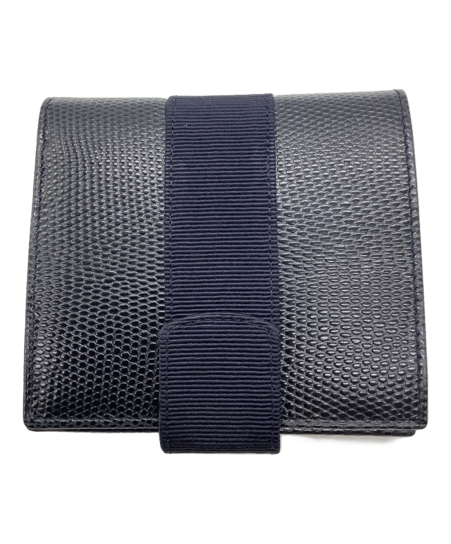 中古・古着通販】Ferragamo (フェラガモ) 2つ折り財布 ブラック  