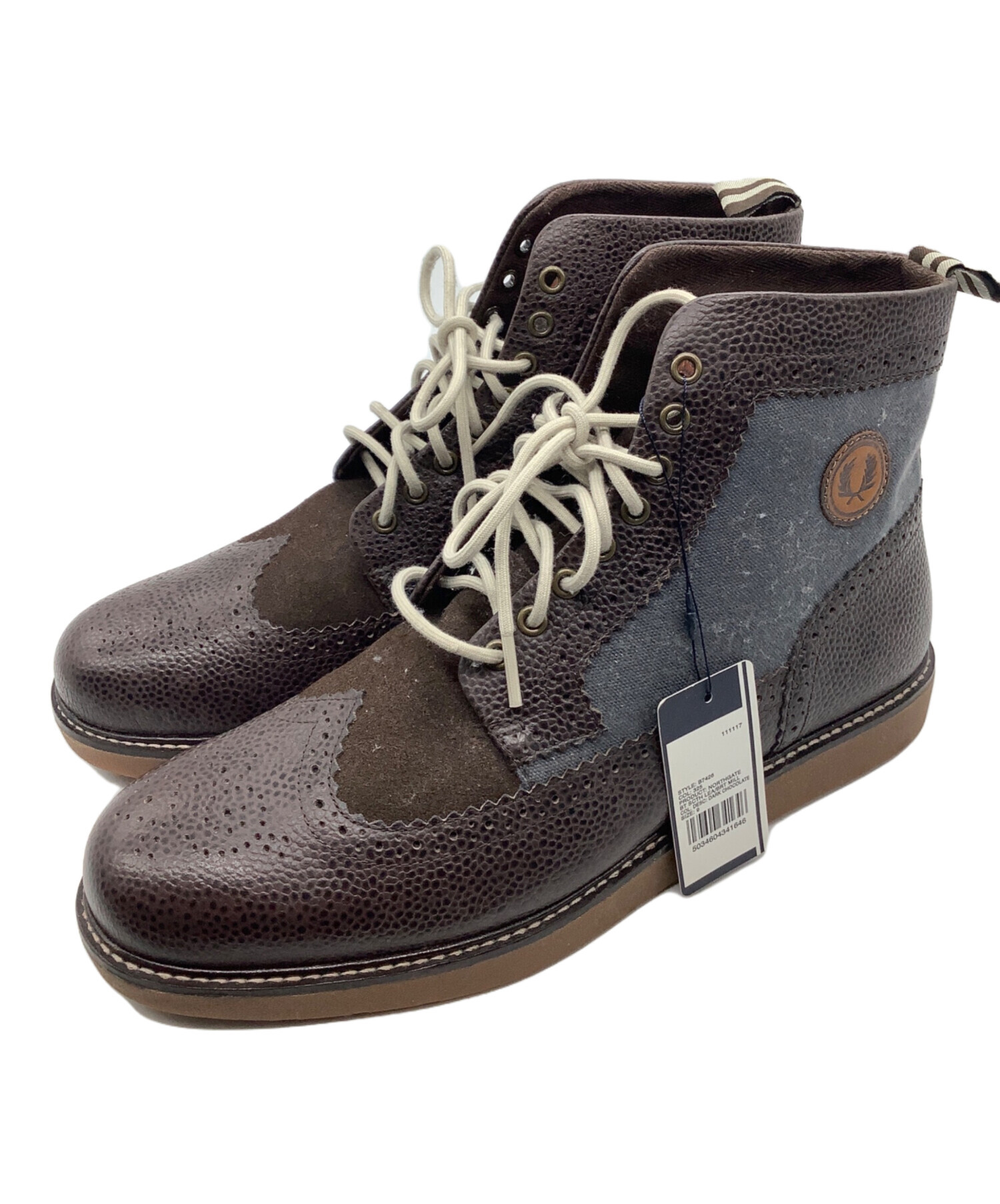 中古・古着通販】FRED PERRY (フレッドペリー) ウィングチップブーツ 