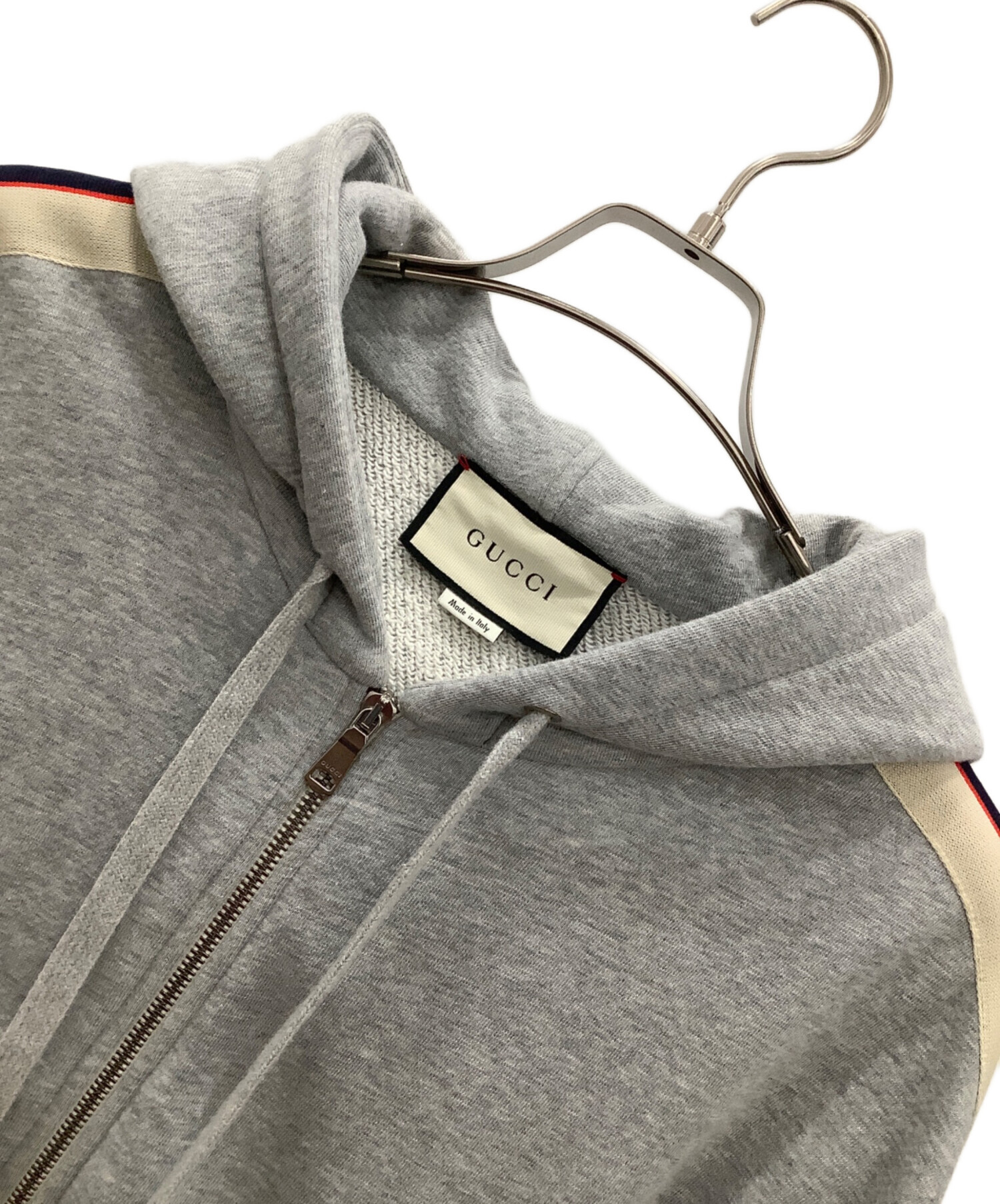 CAPUCCI カプッチ ベスト XXL グレー 【古着】【中古】【送料無料】 中古・古着通販】GUCCI (グッチ) ジップアップパーカー グレー サイズ