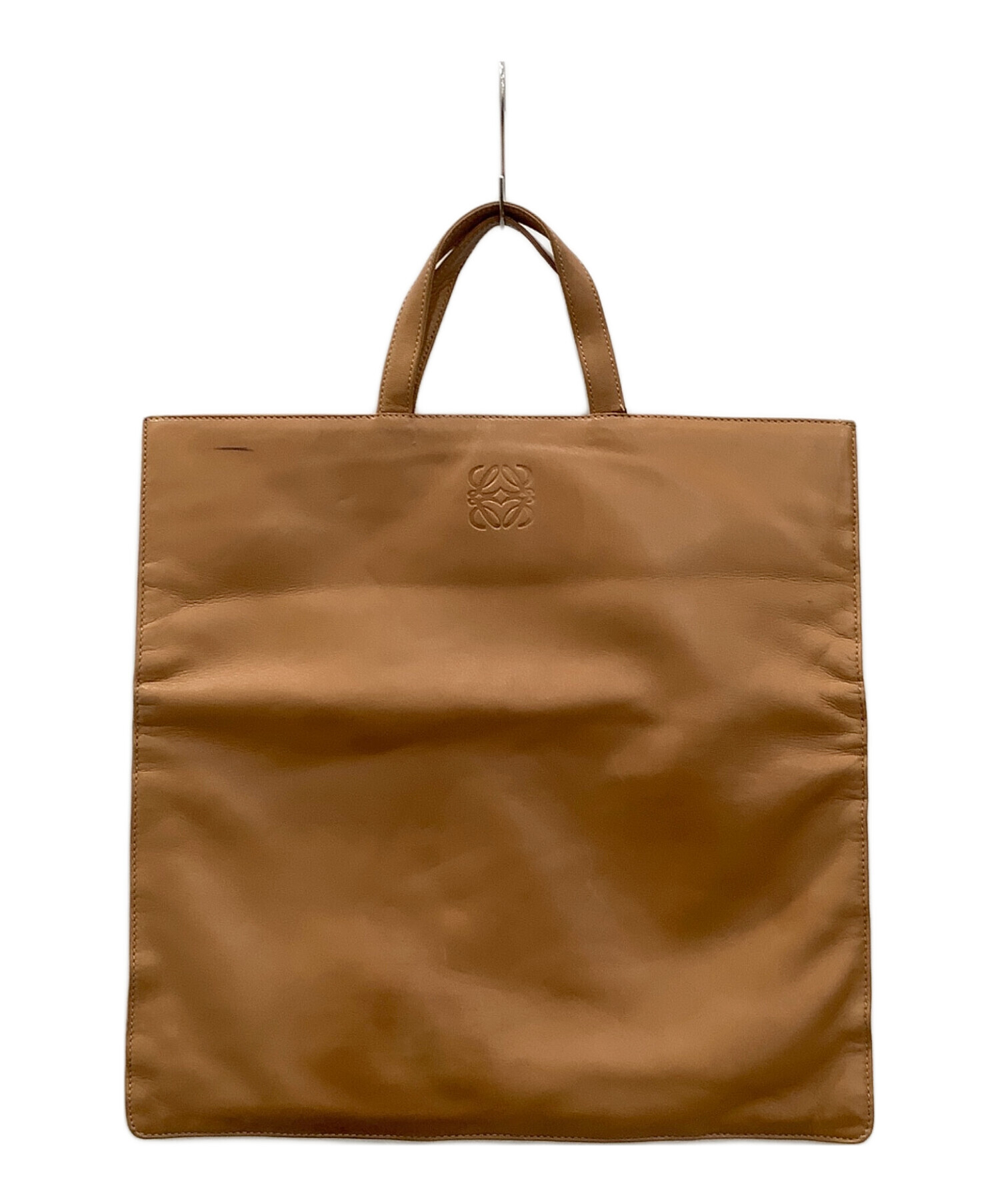 中古・古着通販】LOEWE (ロエベ) ハンドバッグ ブラウン 中古・古着通販】LOEWE (ロエベ) ハンドバッグ ブラウン
