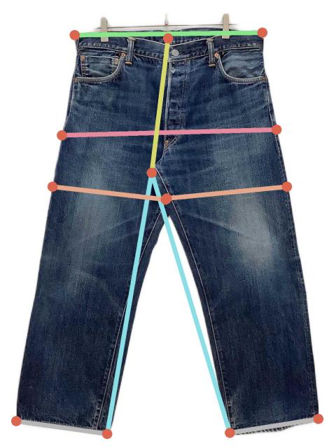 中古・古着通販】EVISU (エビス) EVISUボタンフライデニムパンツSIZE