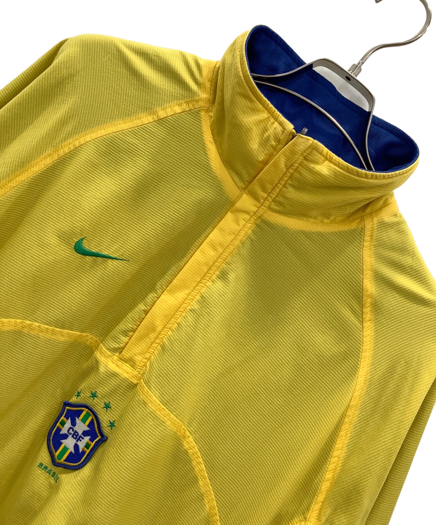 中古・古着通販】NIKE (ナイキ) リバースブルスウェット イエロー 