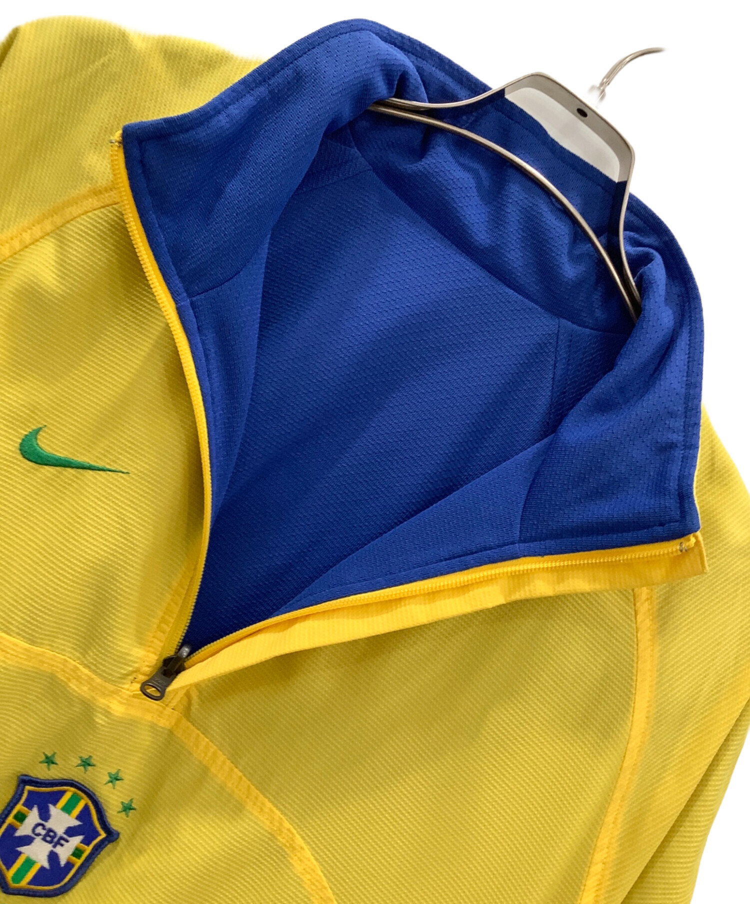 中古・古着通販】NIKE (ナイキ) リバースブルスウェット イエロー 