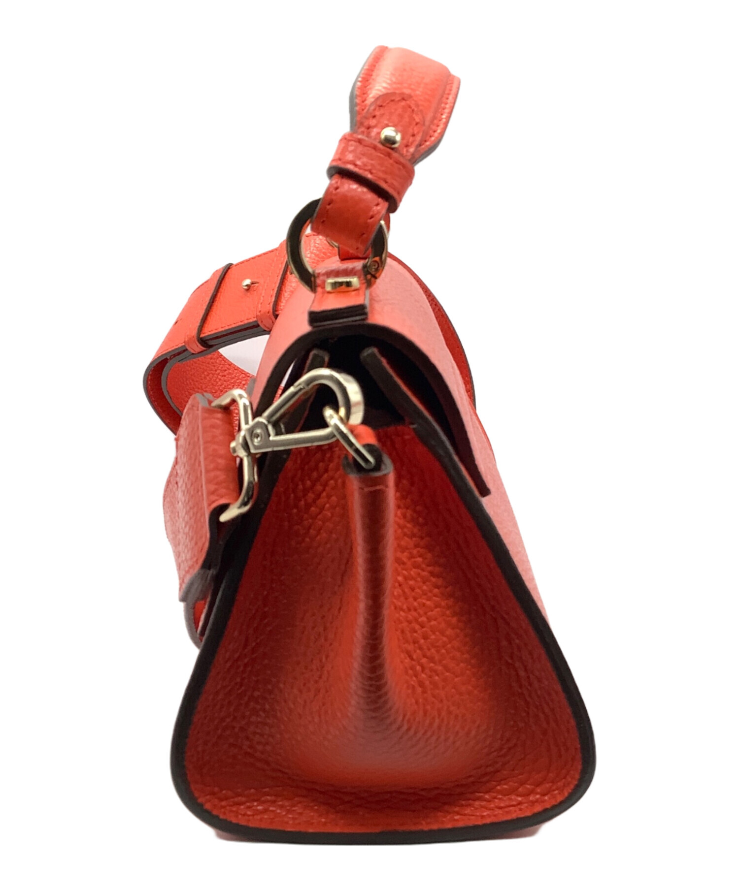 LORISTELLA オレンジ ハンドバッグ LORISTELLA/ロリステッラ バンブーハンドル 2WAY バッグ（イタリア製