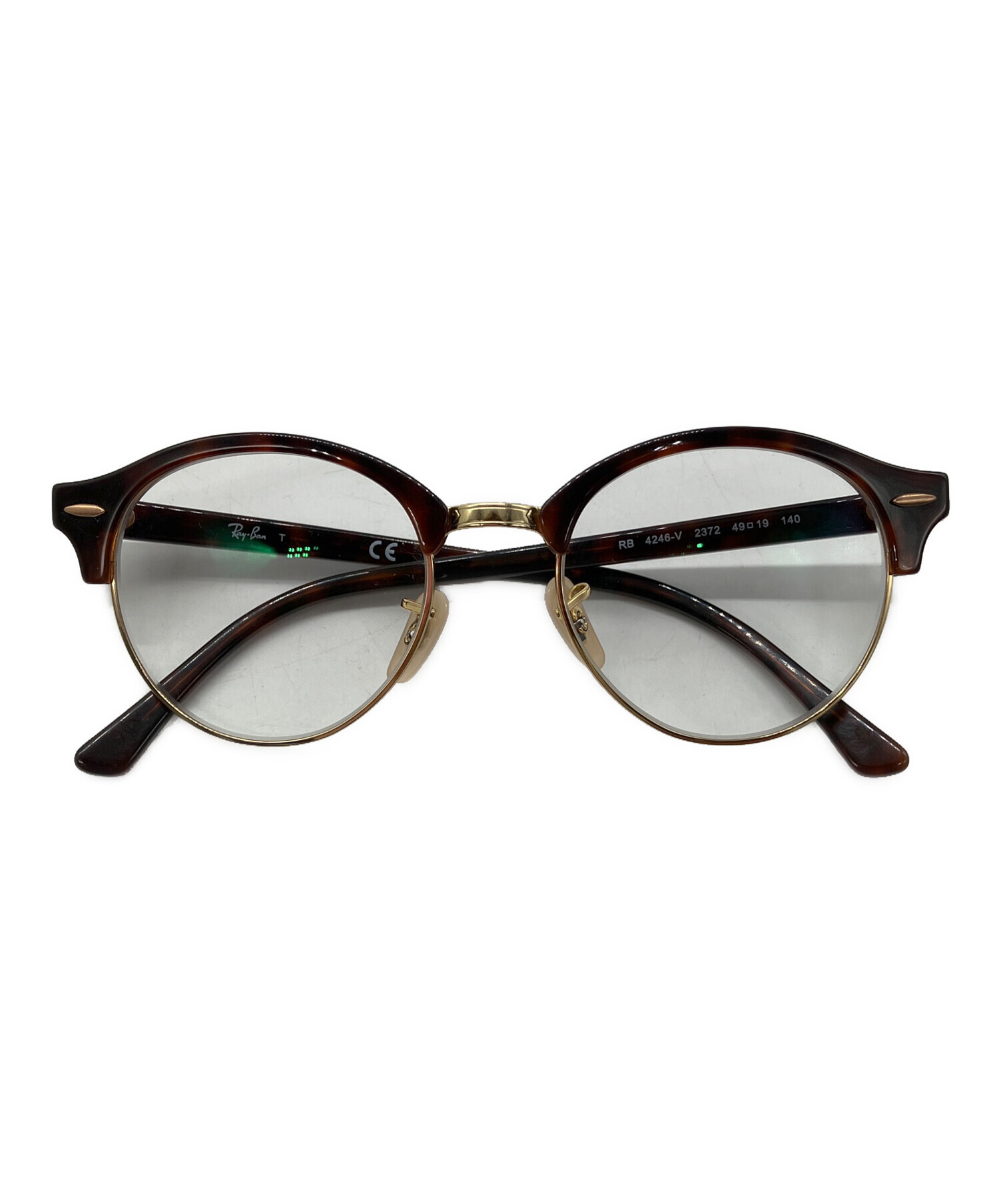 取り置き中。Ray-Bam 伊達眼鏡 中古・古着通販】RAY-BAN (レイバン) 伊達眼鏡 ゴールド｜ブランド