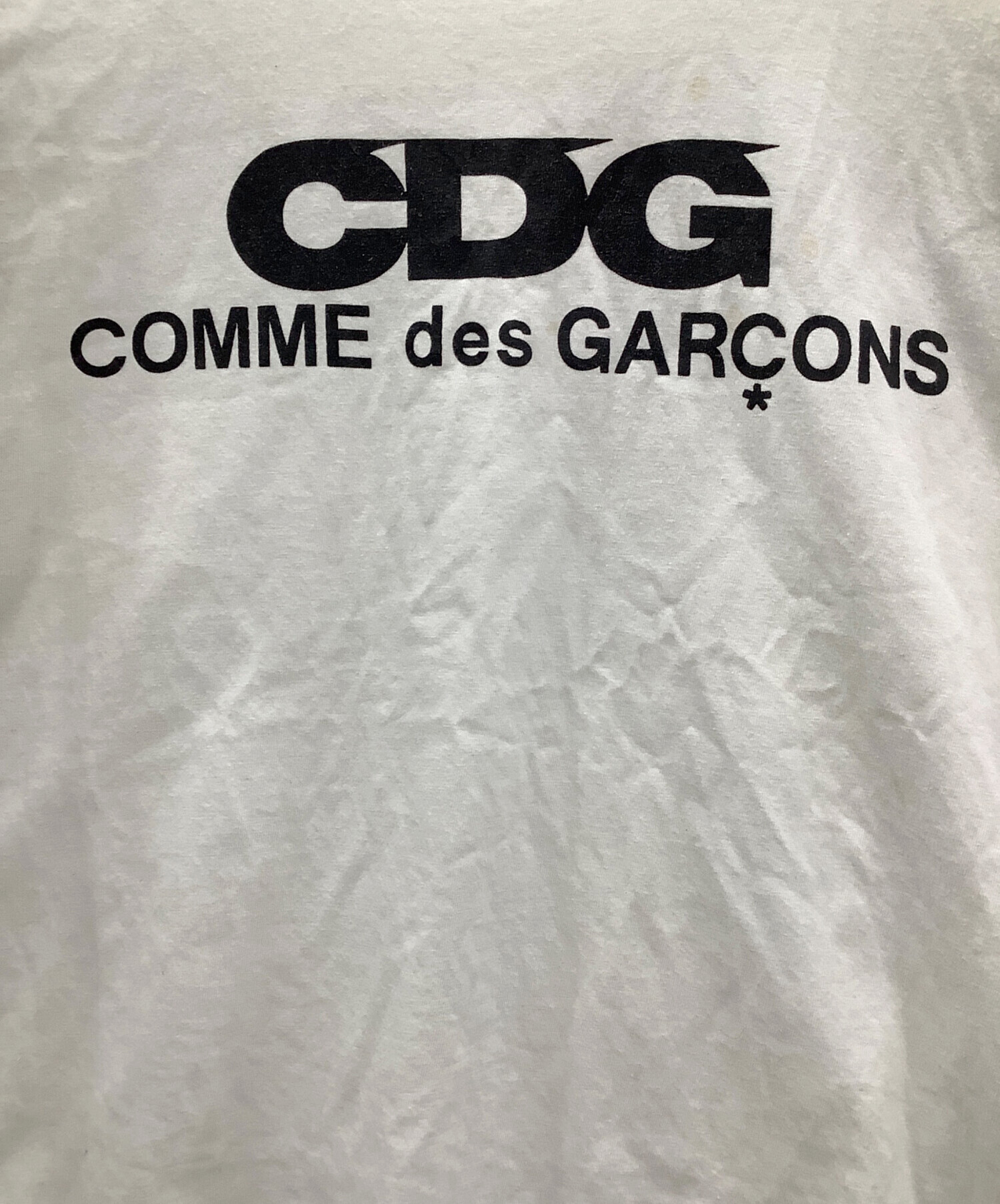 CDG シーディージー Tシャツ・カットソー S 白 【古着】【中古】【送料無料】 CDG CDG Tシャツ・カットソー メンズ シーディージー 中古 古着