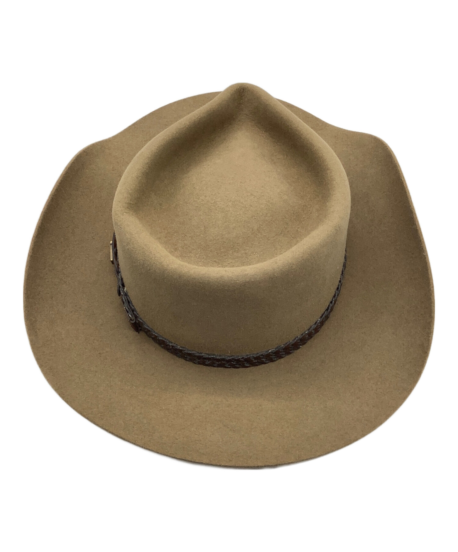 AKUBRA アクブラ　ウエスタンハット　テンガロンハット　ベージュ58キムタク AKUBRA アクブラ ウエスタンハット テンガロンハット ベージュ58