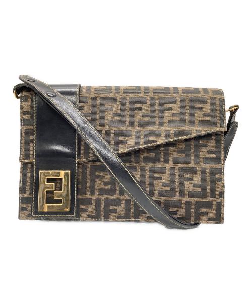 フェンディ FENDI ファー バケット ワンショルダー ショルダーバッグ【中古】 中古・古着通販】FENDI (フェンディ) ワンショルダーバッグ ブラウン