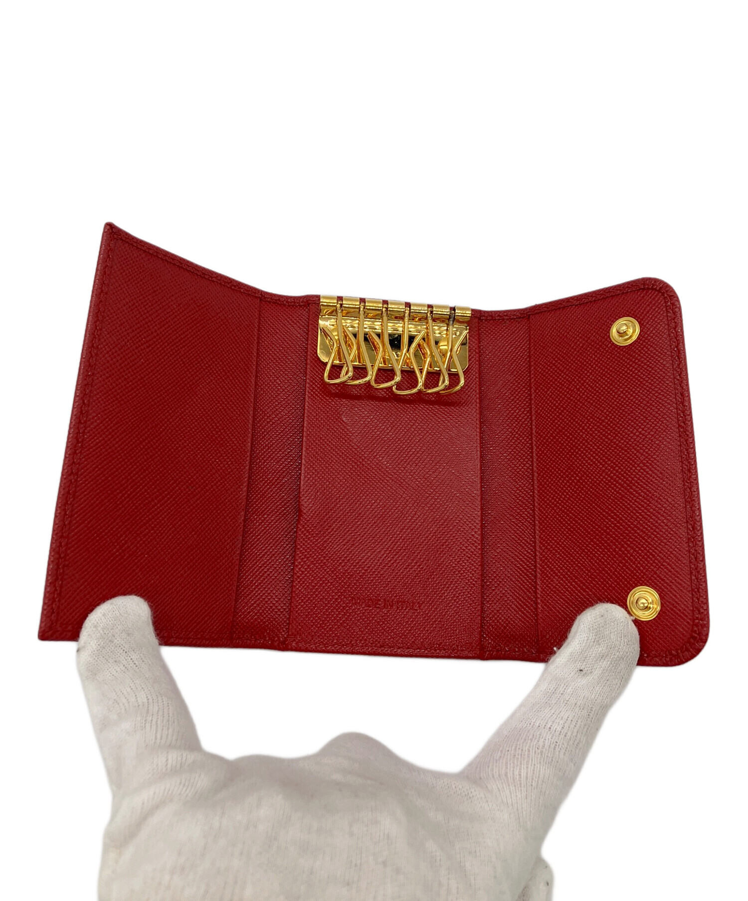 中古・古着通販】PRADA (プラダ) キーケース レッド｜ブランド・古着