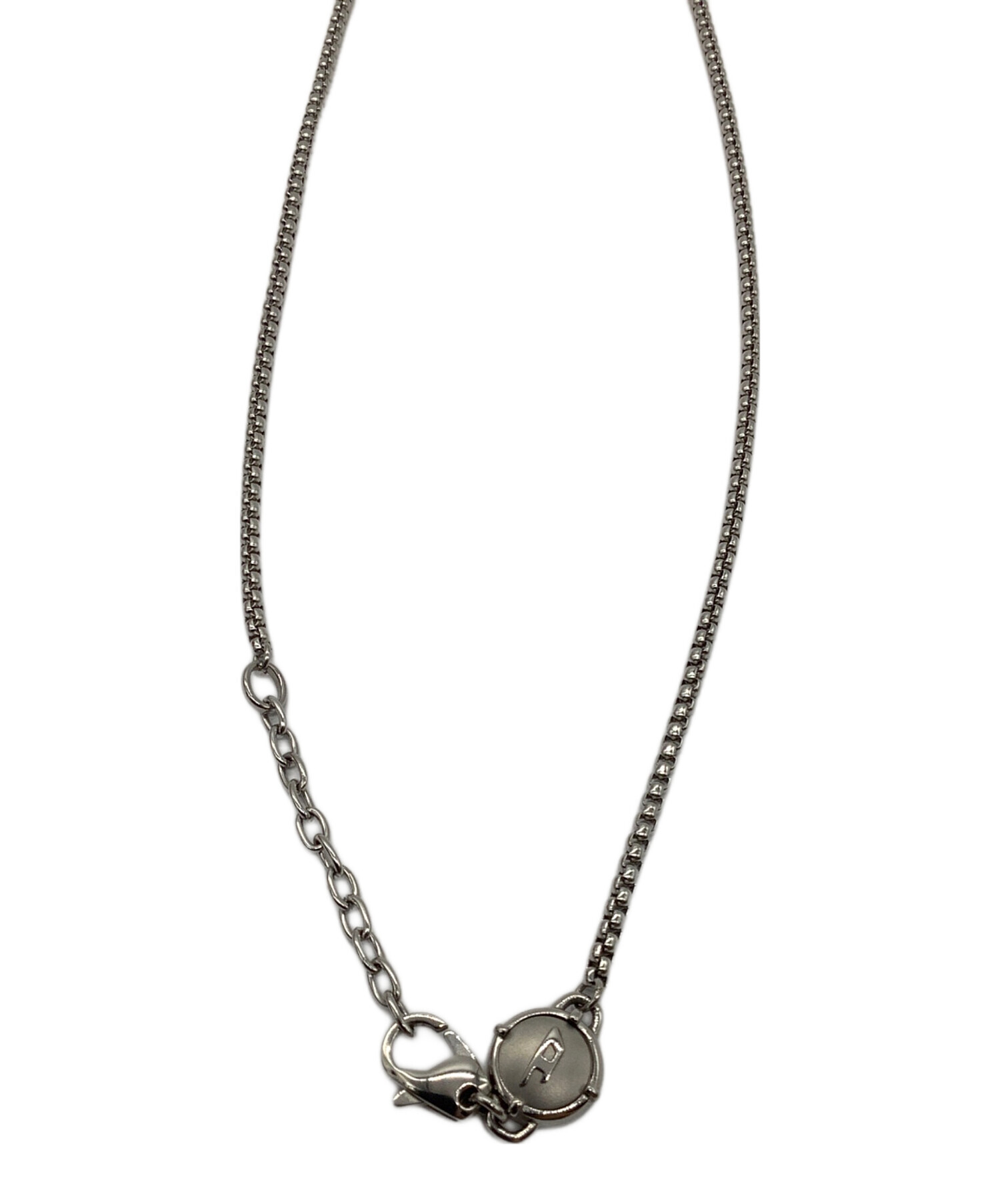 ディーゼル　ネックレス　ダブルリング　メンズレディース　DIESEL DIESEL ディーゼル ダブル リング ネックレス シルバー系【中古