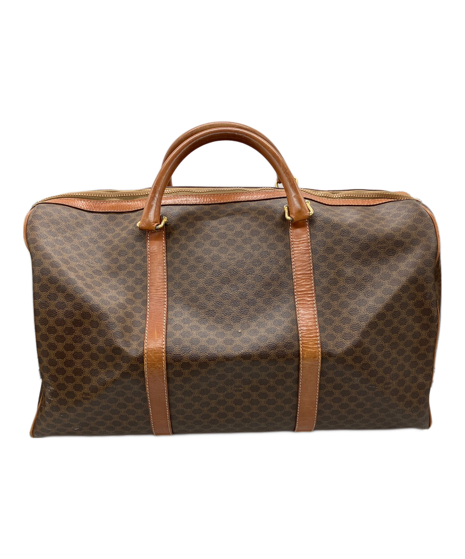 CELINE セリーヌ マカダム レザー ボストンバッグ 大容量 中古・古着通販】CELINE (セリーヌ) ボストンバッグ CELINE マカダム