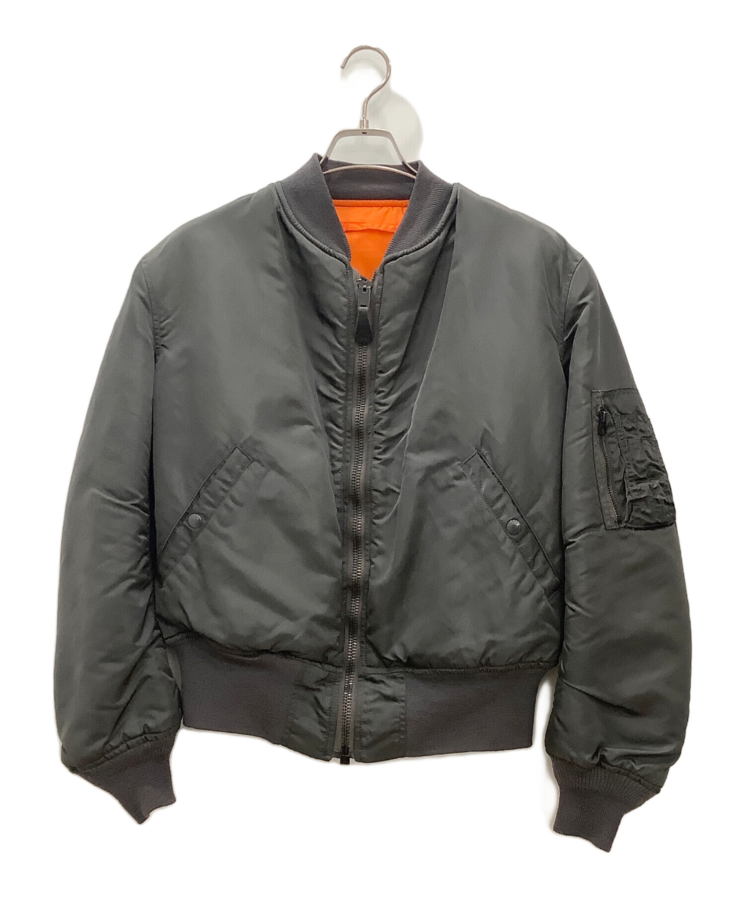 MA-1 90s グレー　ジャケット 90s ALPHA USA製 MA1 シルバーグレー XL ¥8400 XS ¥6300 人気の