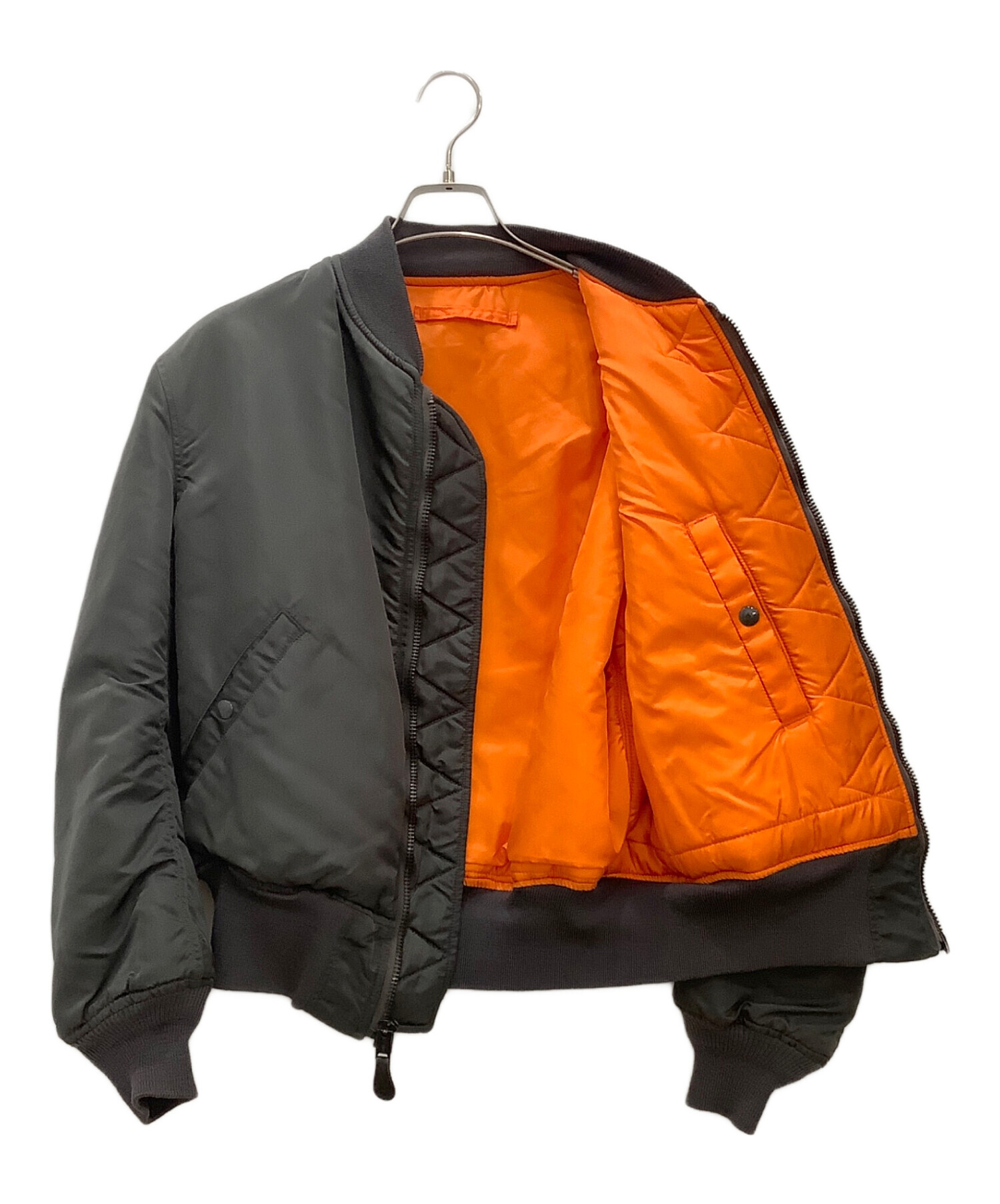 中古・古着通販】ALPHA (アルファ) MA-1ジャケット ALPHA グレー1968