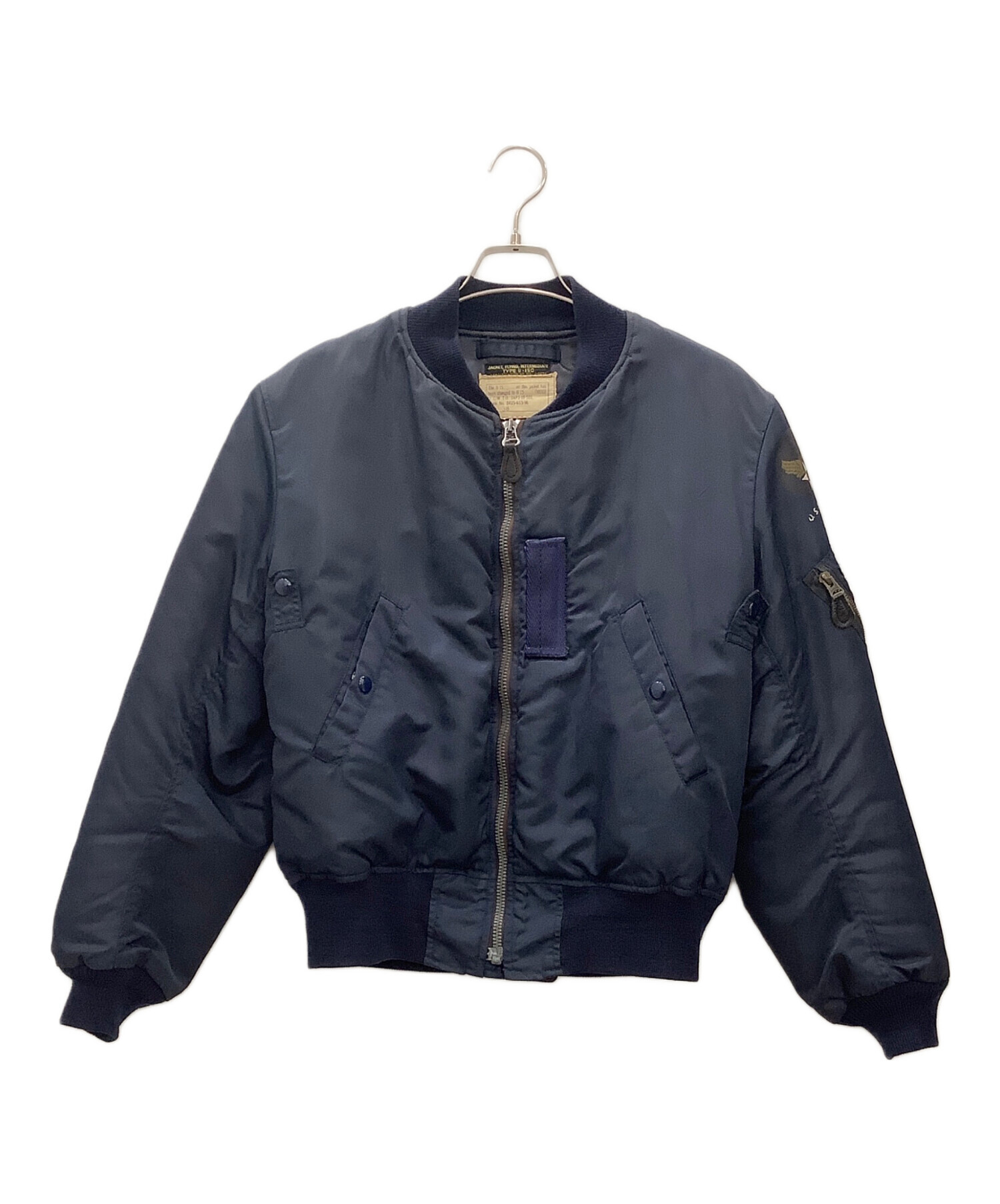 中古・古着通販】不明 (不明) B-15C(MOD)ジャケット ネイビー ストック