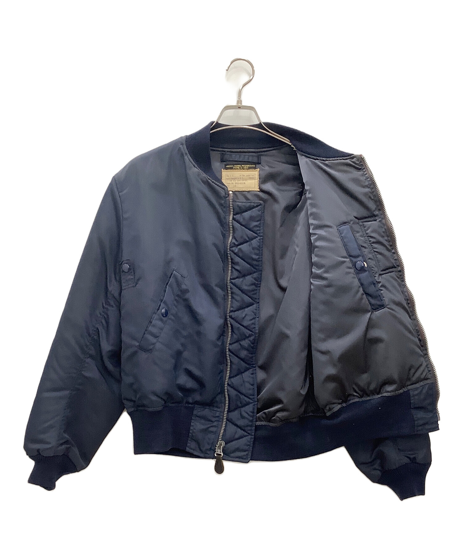 中古・古着通販】不明 (不明) B-15C(MOD)ジャケット ネイビー ストック