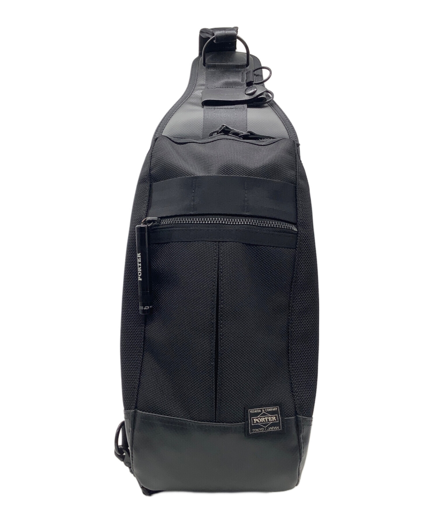 中古・古着通販】PORTER (ポーター) ワンショルダーバッグ ブラック 