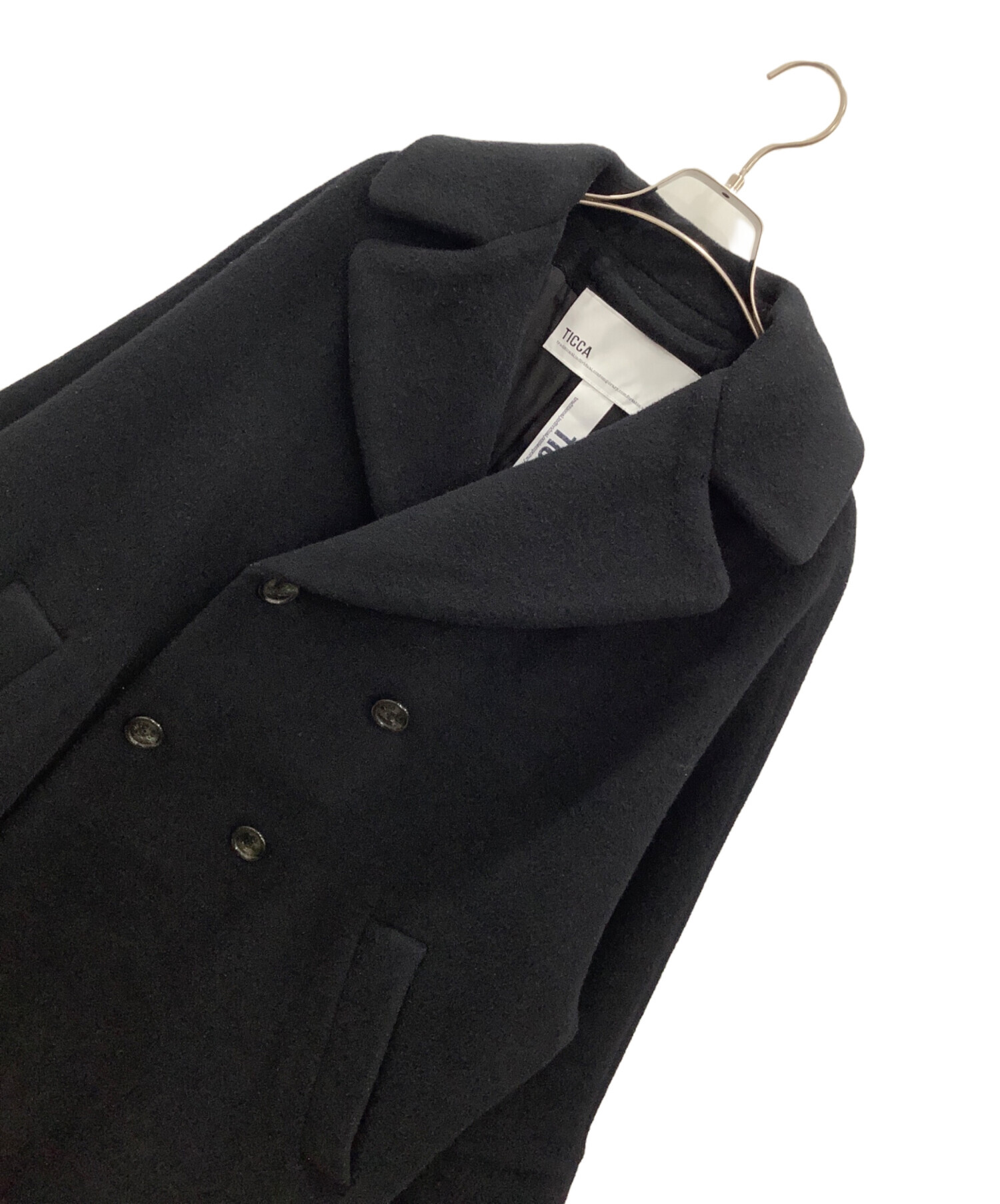 中古・古着通販】ticca (ティッカ) テントコート ブラック サイズ:F