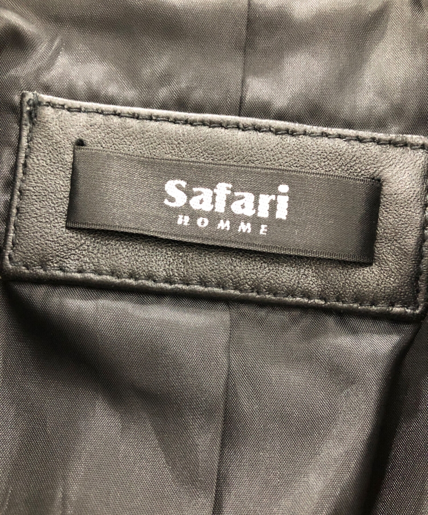 中古・古着通販】safari HOMME (サファリオム) ラムレザージャケット