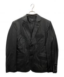 良品 Safari homme ラムレザー テーラードジャケット ブラック 本革 safari HOMME】ブランド・古着のネット通販【TREFAC FASHION】