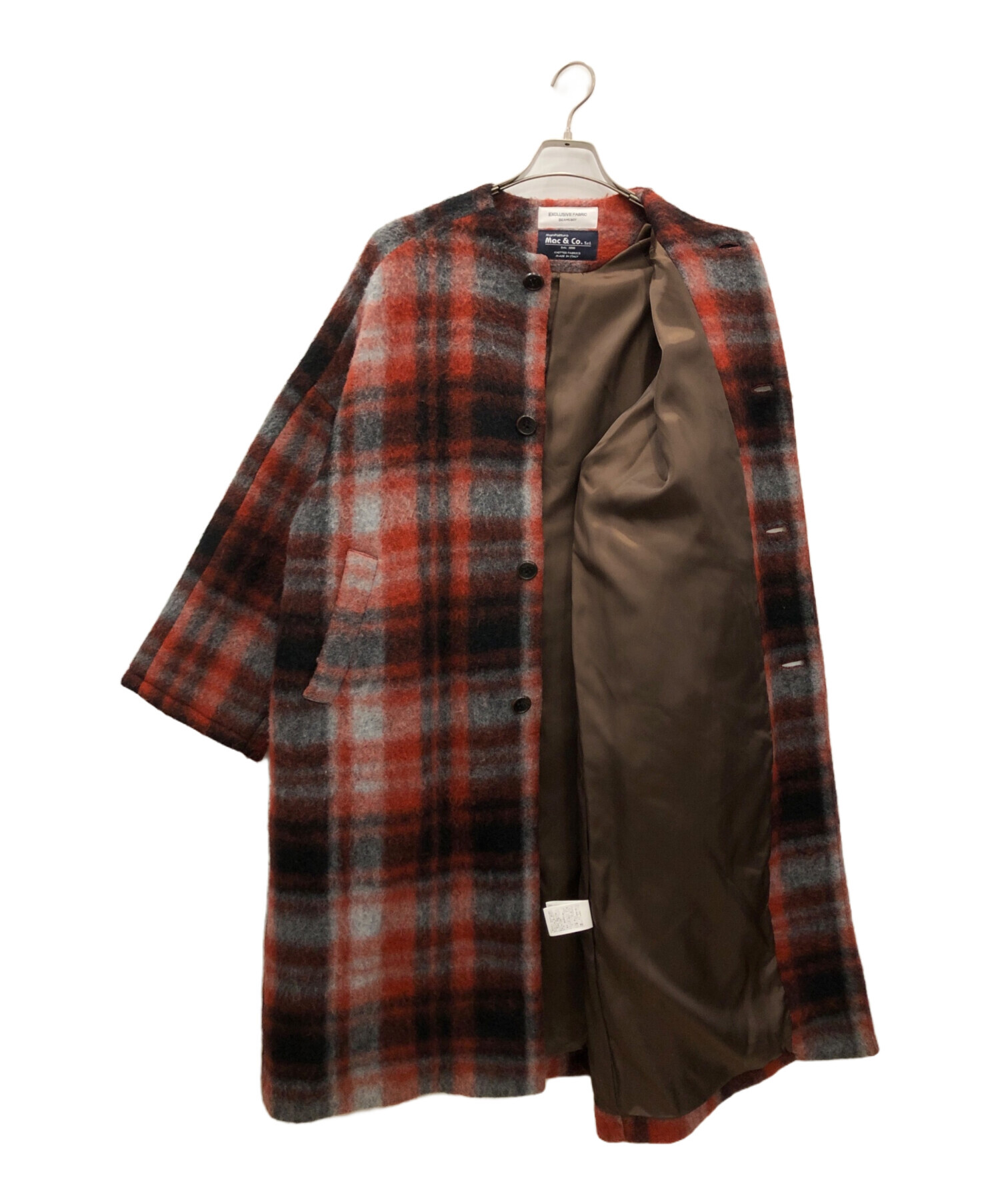 中古・古着通販】BEAMS BOY (ビームスボーイ) ロングコート レッド 