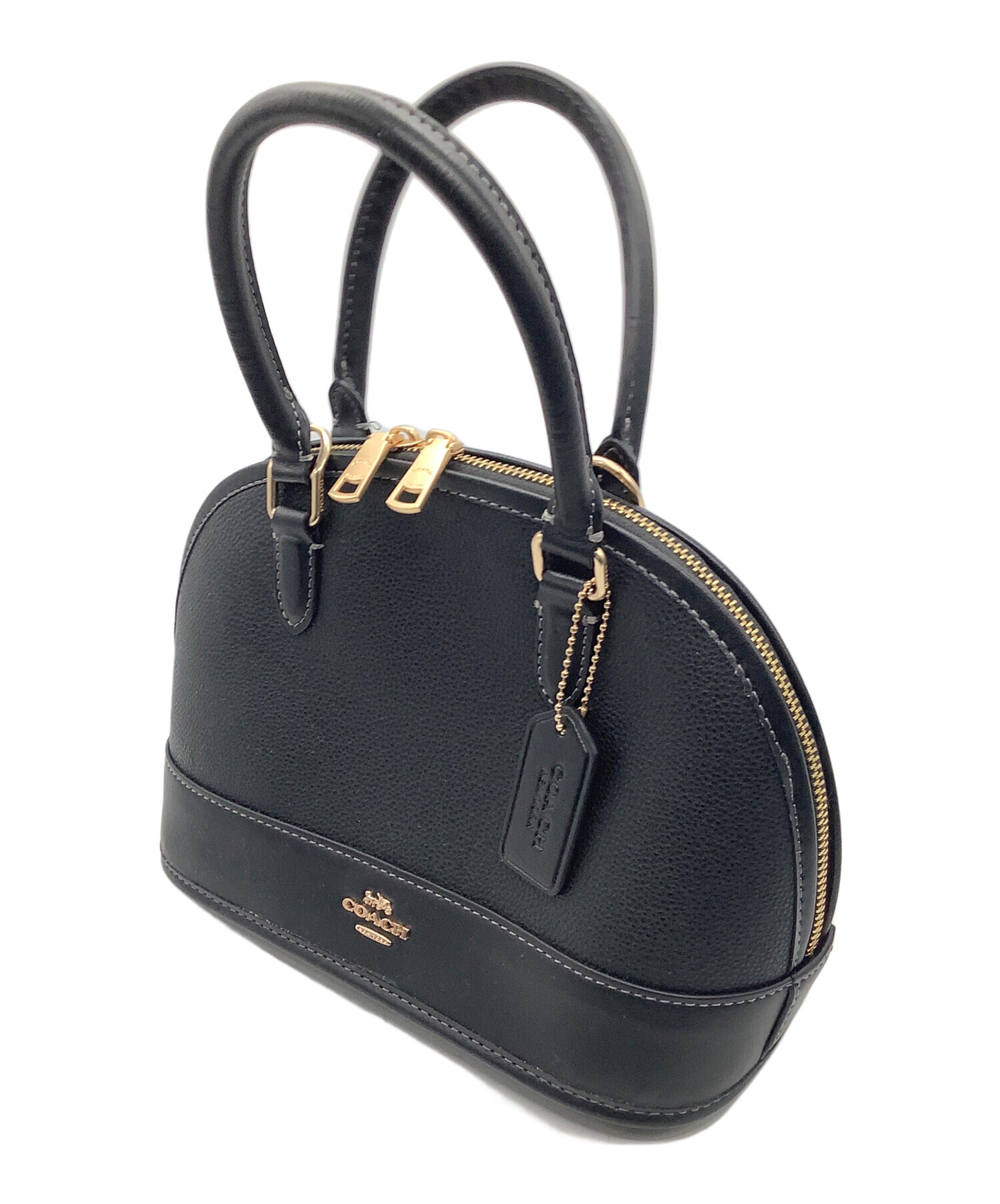 COACH ブラック ハンドバッグ 約30cm 中古・古着通販】COACH (コーチ) ハンドバッグ ブラック｜ブランド