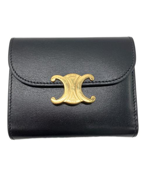セリーヌ トリオンフ コンパクトウォレット 中古品 中古・古着通販】CELINE (セリーヌ) トリオンフ スモールフラップ