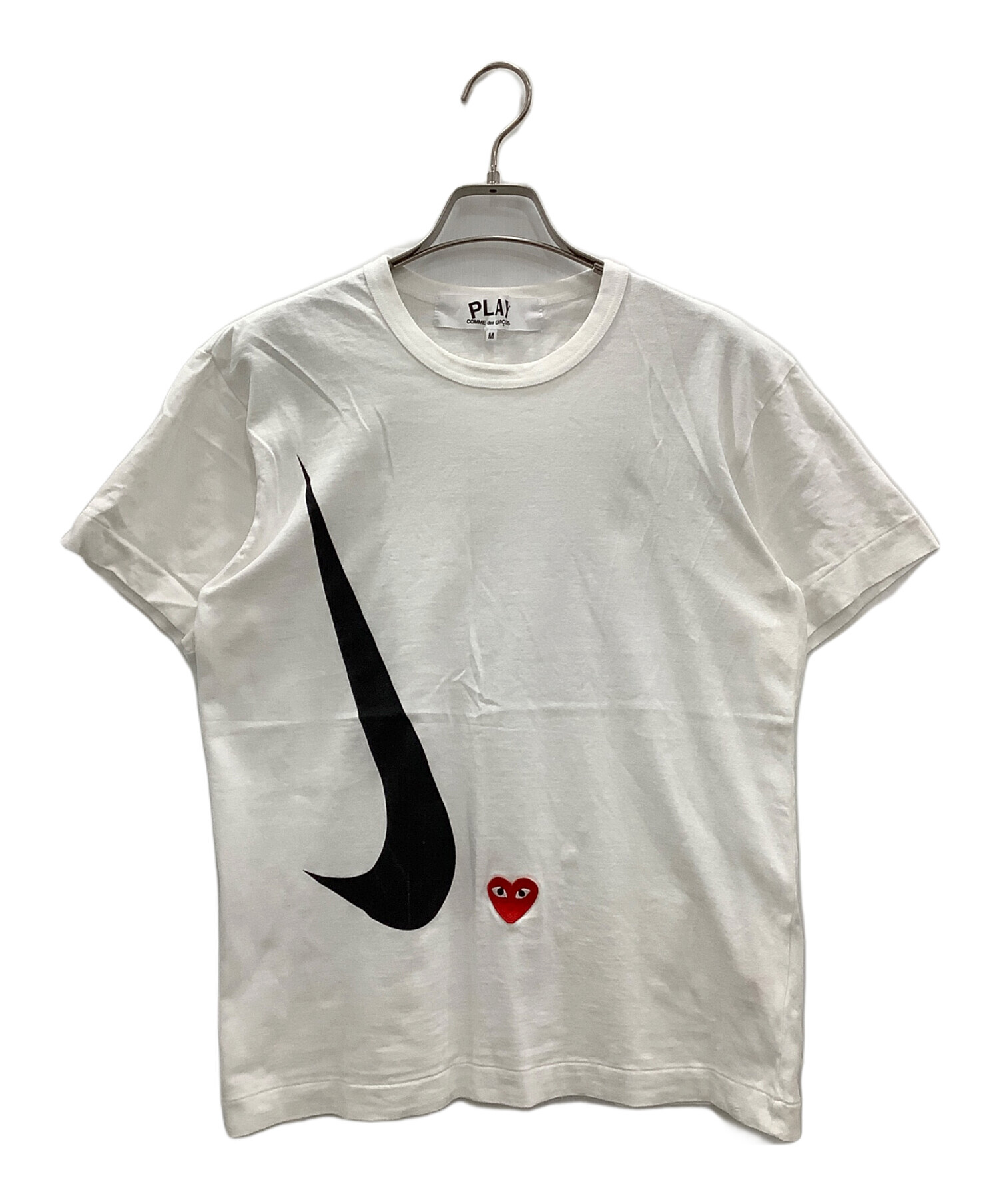 美品 Comme des Garcons コムデギャルソン OT-T023 「NIKE」 半袖Tシャツ L コットン100％ AD2017 レディース AY5921A60 COMME des GARCONS - 美品 Comme des Garcons コムデギャルソン OT