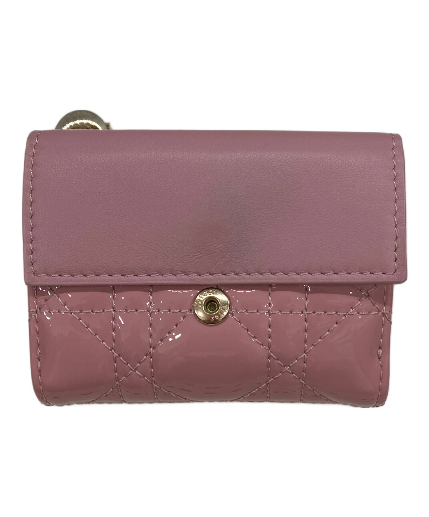 Christian Dior ロータスウォレット 三つ折り財布　限定色 中古・古着通販】Christian Dior (クリスチャン ディオール) 3つ折り