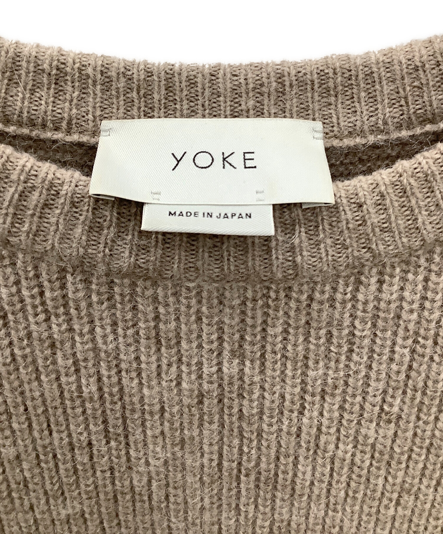 中古・古着通販】YOKE (ヨーク) 厚手ニット YOKE メンズ ベージュ