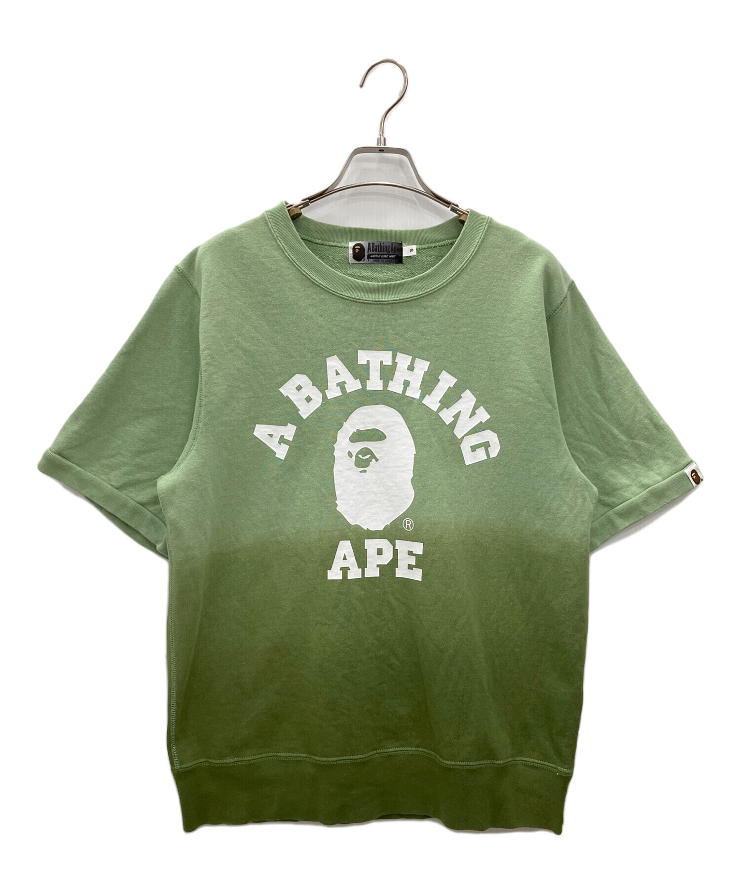 A BATHING APE Tシャツ 半袖 グリーン Landstussy 中古・古着通販】A BATHING APE (アベイシングエイプ) 半袖カットソー