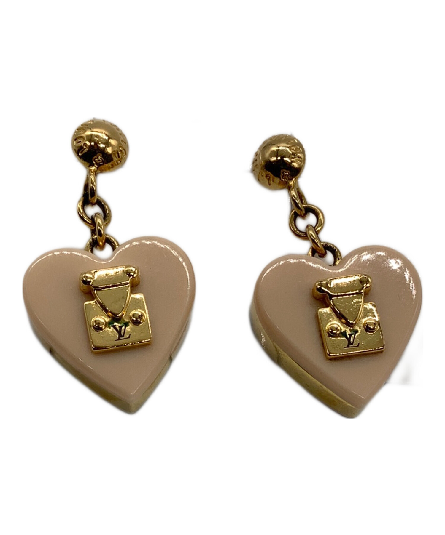 ルイヴィトン ブックルドレイユ ロックミー ハートピアス 赤　片方 中古・古着通販】LOUIS VUITTON (ルイ ヴィトン) ブックルドレイユ