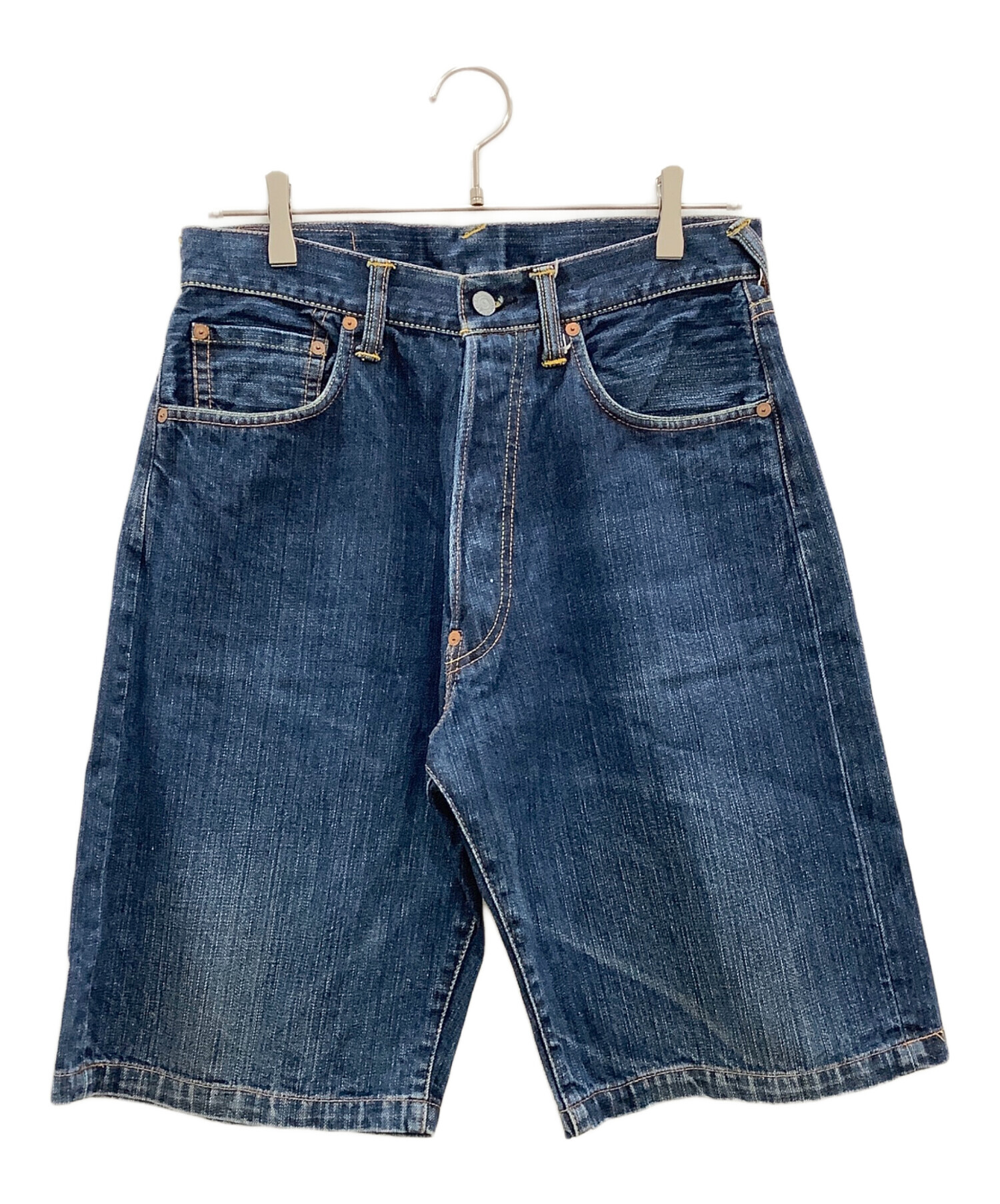 中古・古着通販】EVISU (エヴィス) デニムハーフパンツ EVISU メンズ