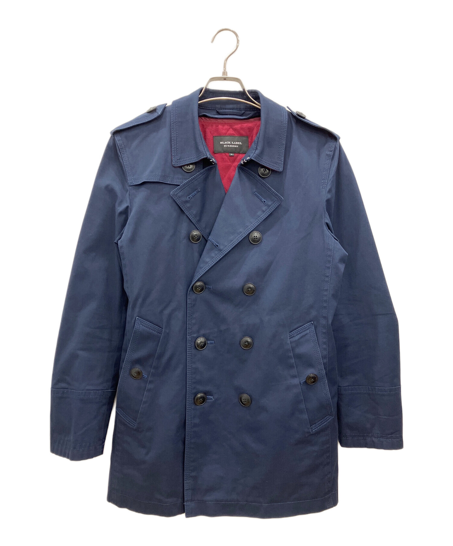 BURBERRY BLACK LABEL ネイビー トレンチコート 中古・古着通販】BURBERRY BLACK LABEL (バーバリーブラックレーベル