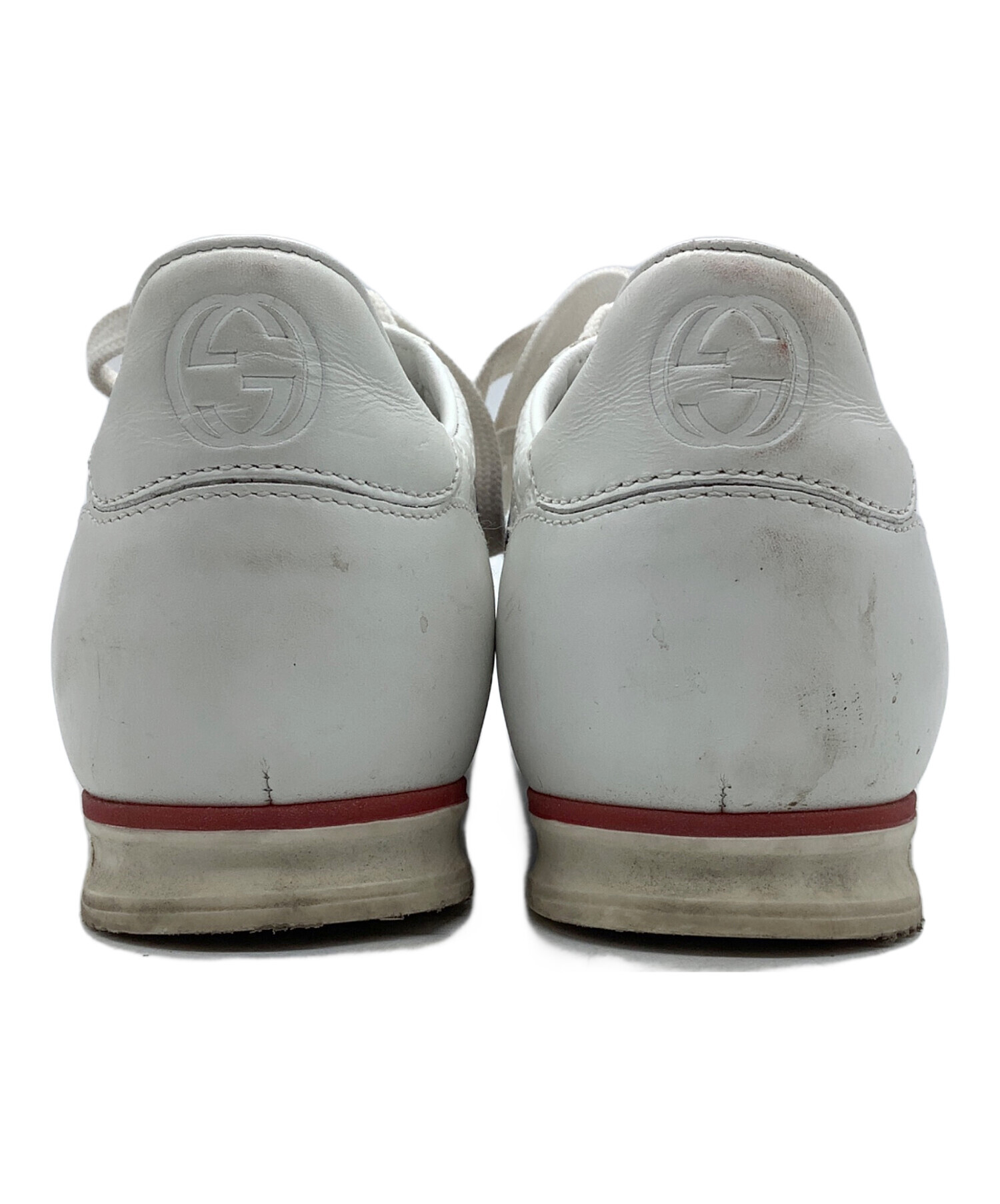 GUCCI ホワイトスニーカー サイズ30 19センチ 中古・古着通販】GUCCI (グッチ) スニーカー GUCCI レディース