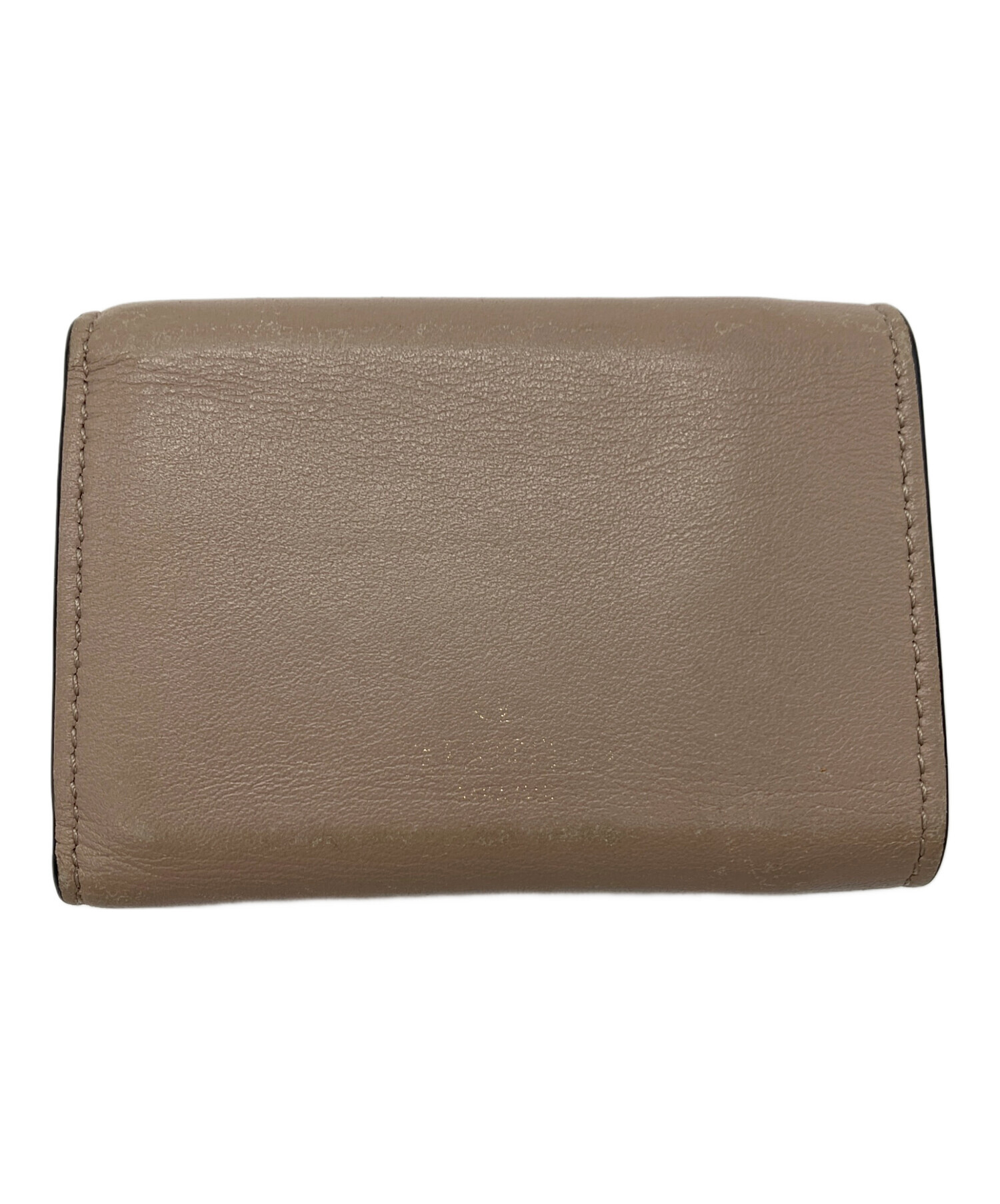 VALENTINO GARAVANI 二つ折り財布 ベージュ 中古・古着通販】VALENTINO GARAVANI (ヴァレンティノ・ガラヴァーニ