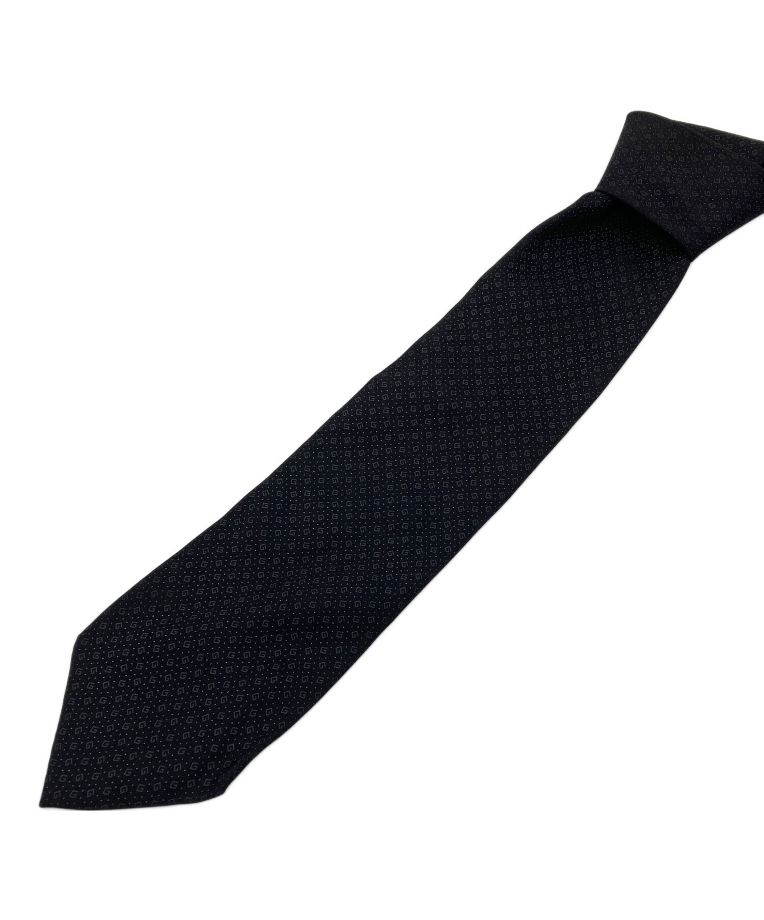 中古・古着通販】GUCCI (グッチ) ネクタイ ブラック ブラック サイズ