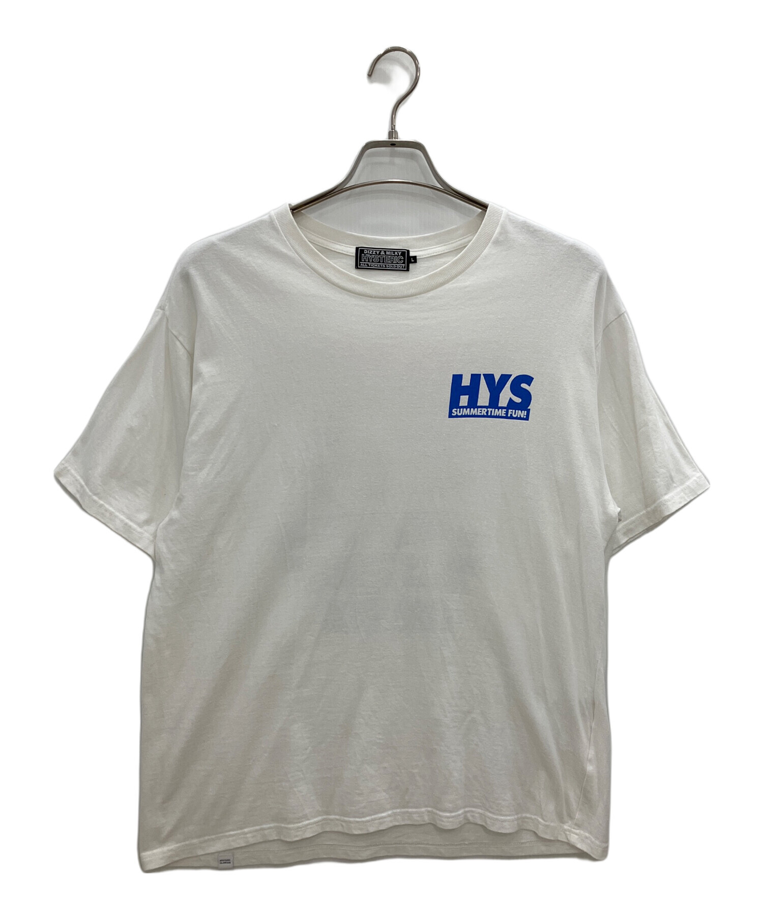 hysteric glamour Tシャツ　L 美品　ヒステリックグラマー　白 中古・古着通販】Hysteric Glamour (ヒステリックグラマー) Tシャツ