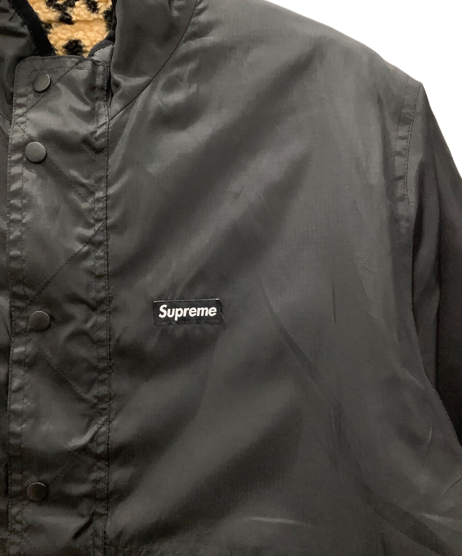 Supreme ブラック リバーシブルジャケットLサイズ 中古・古着通販】SUPREME (シュプリーム) リバーシブルジャケット