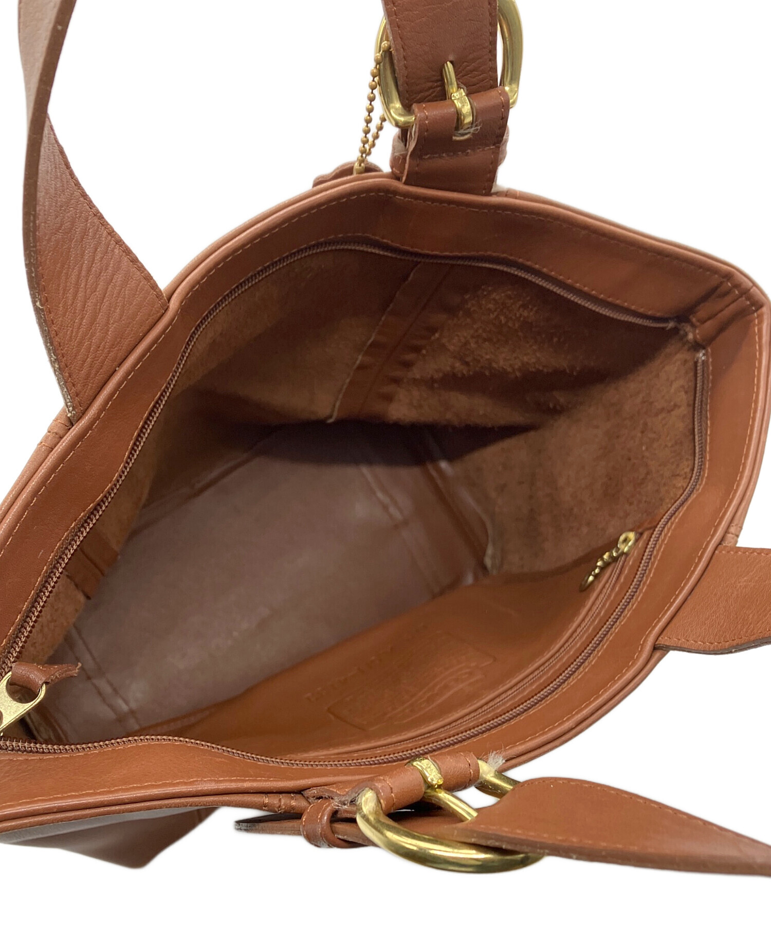 中古・古着通販】COACH (コーチ) レザーハンドバッグ OLD COACH